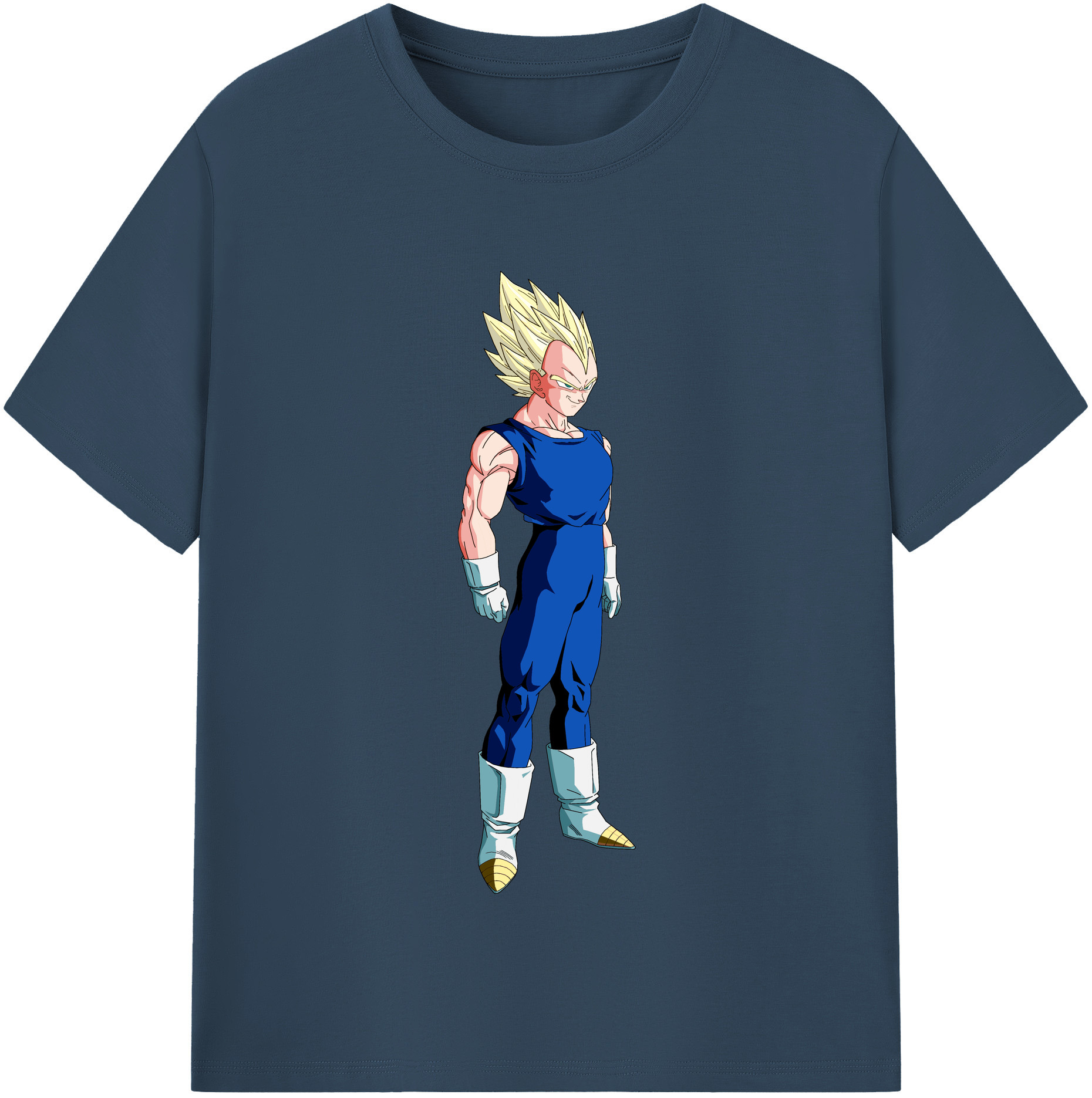 （画像用） ドラゴンボール ベジータ四世（Bejīta Yonsei）DRAGON BALL Vegeta IV 綿100％半袖Tシャツ（フロントプリント）