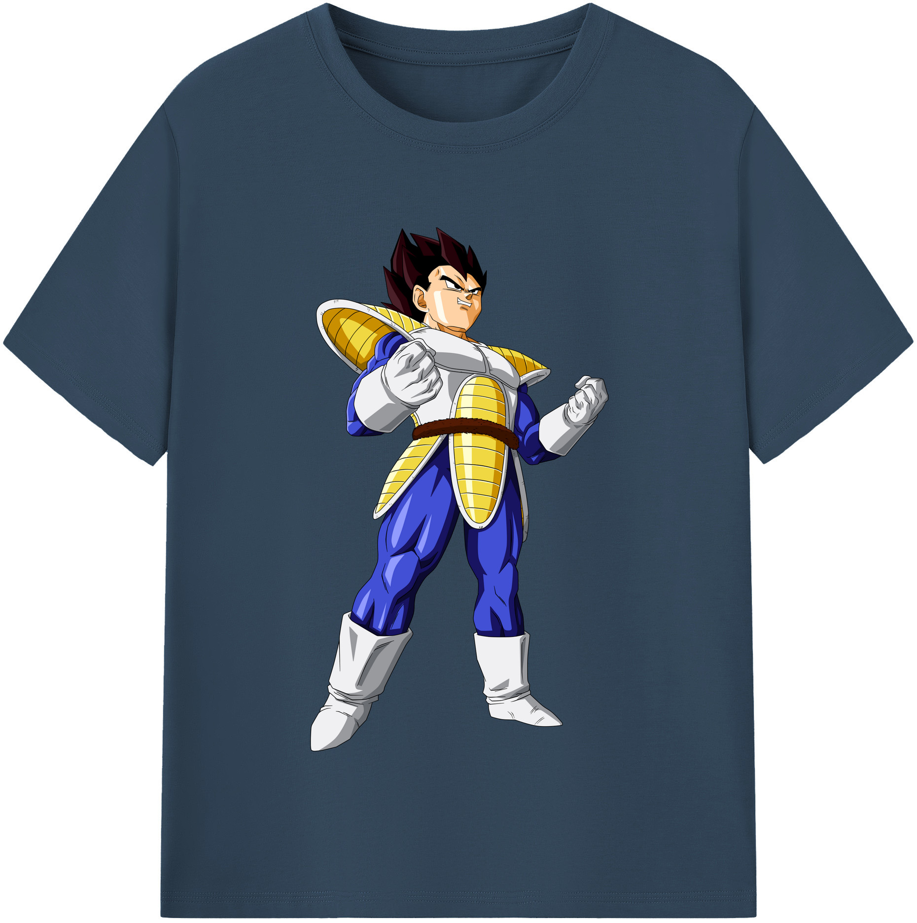 （画像用） ドラゴンボール ベジータ四世（Bejīta Yonsei）DRAGON BALL Vegeta IV 綿100％半袖Tシャツ（フロントプリント）
