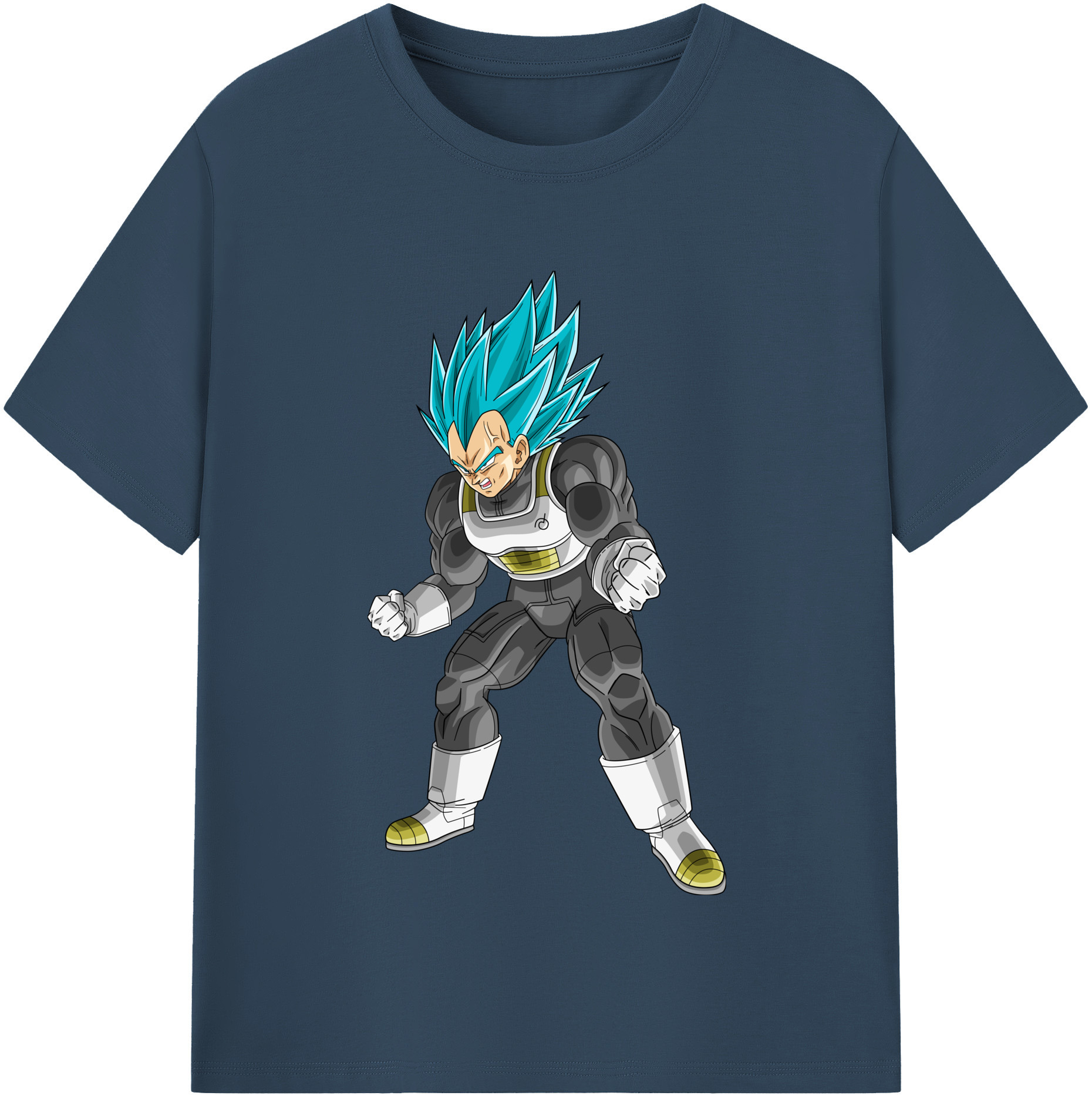 （画像用） ドラゴンボール ベジータ四世（Bejīta Yonsei）DRAGON BALL Vegeta IV 綿100％半袖Tシャツ（フロントプリント）