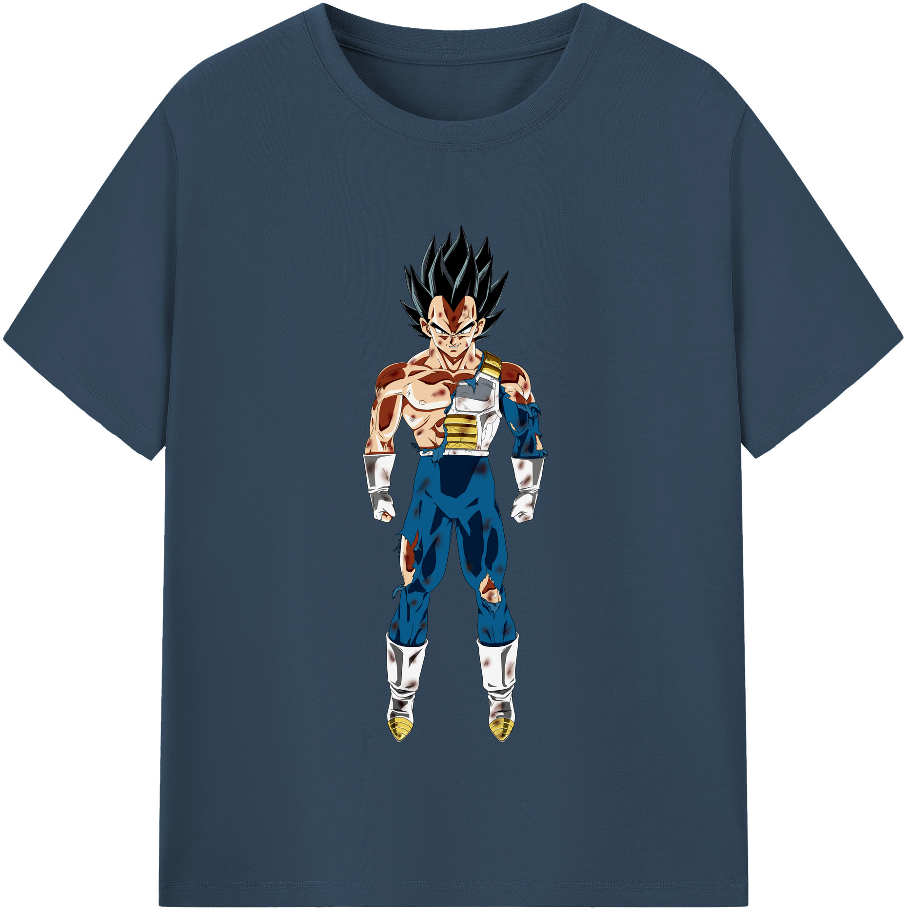 （画像用） ドラゴンボール ベジータ四世（Bejīta Yonsei）DRAGON BALL Vegeta IV 綿100％半袖Tシャツ（フロントプリント）