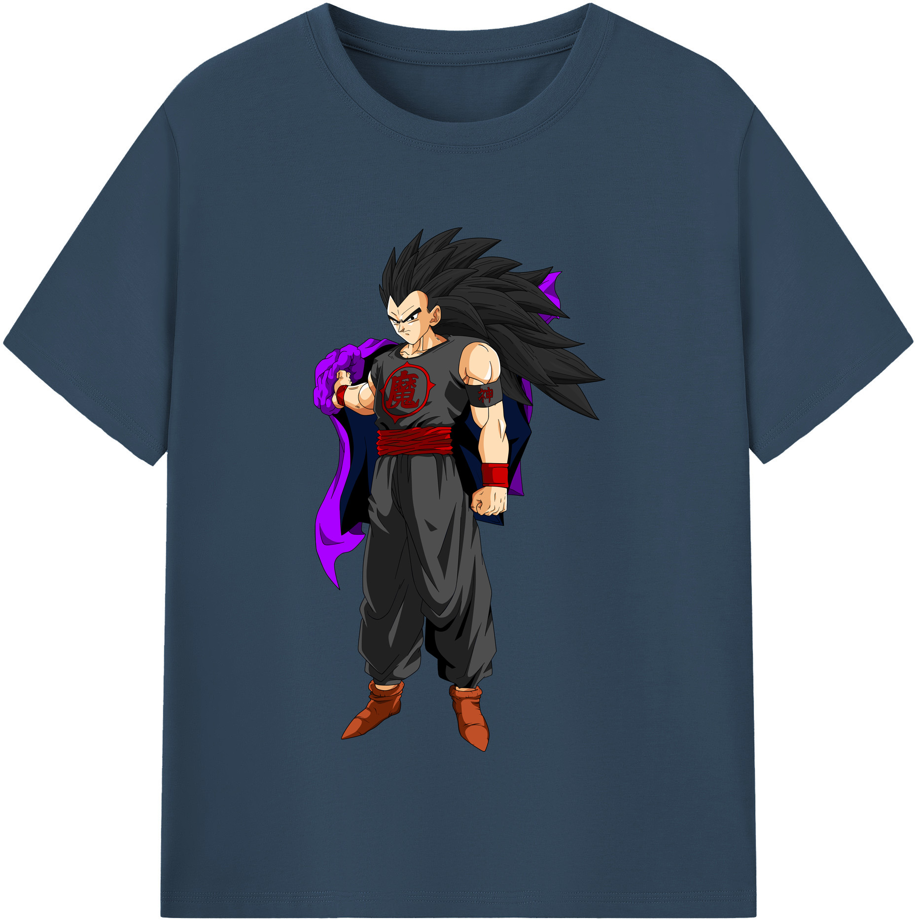 （画像用） ドラゴンボール ベジータ四世（Bejīta Yonsei）DRAGON BALL Vegeta IV 綿100％半袖Tシャツ（フロントプリント）