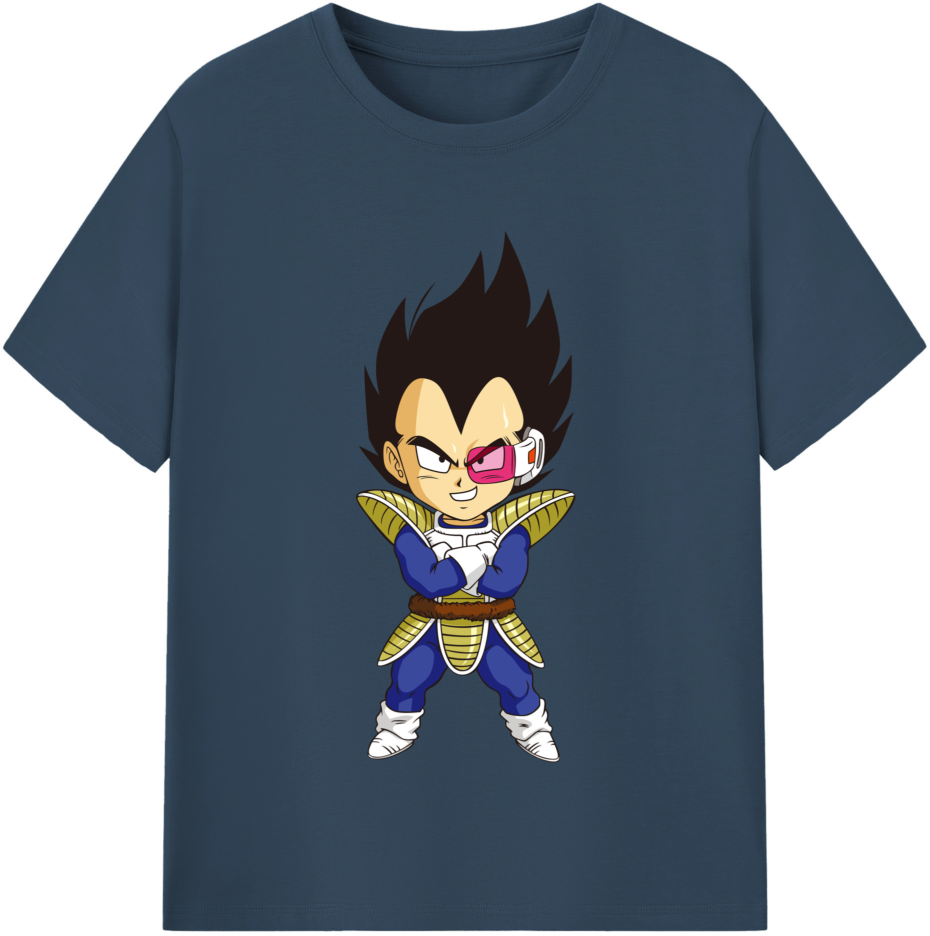 （画像用） ドラゴンボール ベジータ四世（Bejīta Yonsei）DRAGON BALL Vegeta IV 綿100％半袖Tシャツ（フロントプリント）
