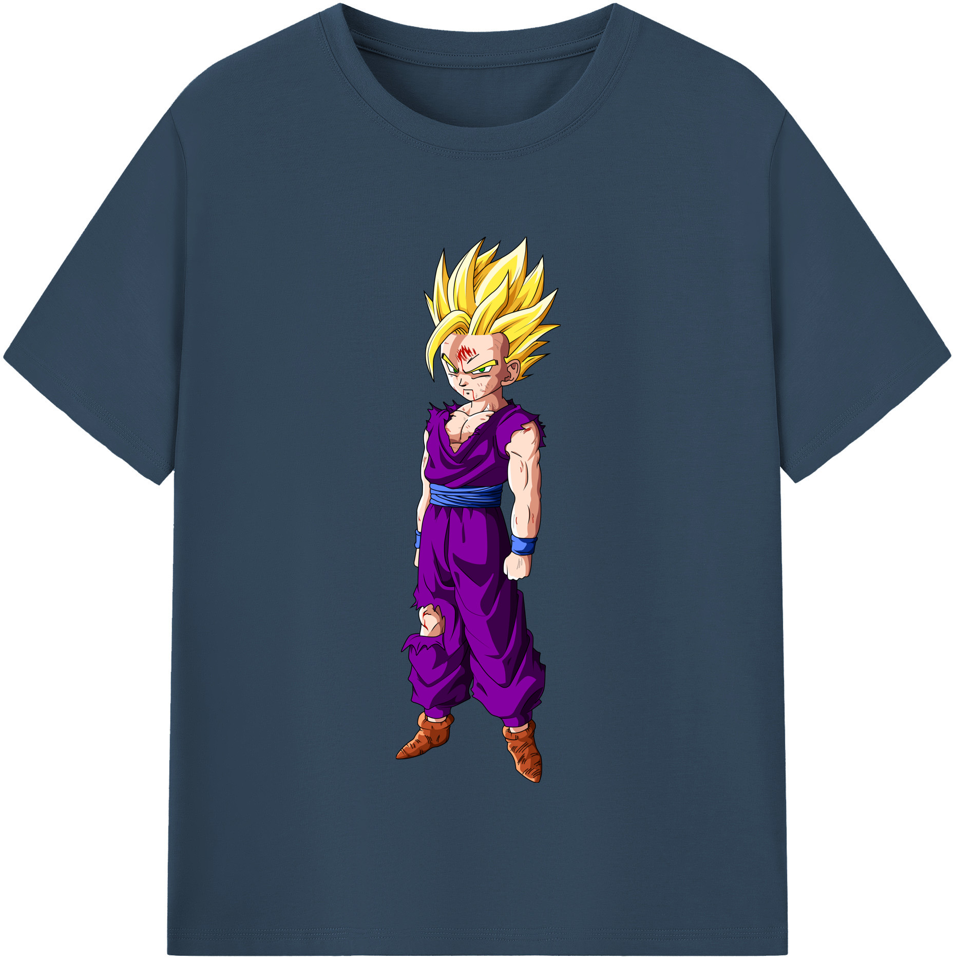 （画像用） ドラゴンボール 孫 悟飯（そんごはん）DRAGON BALL Son Gohan 綿100％半袖Tシャツ（フロントプリント）