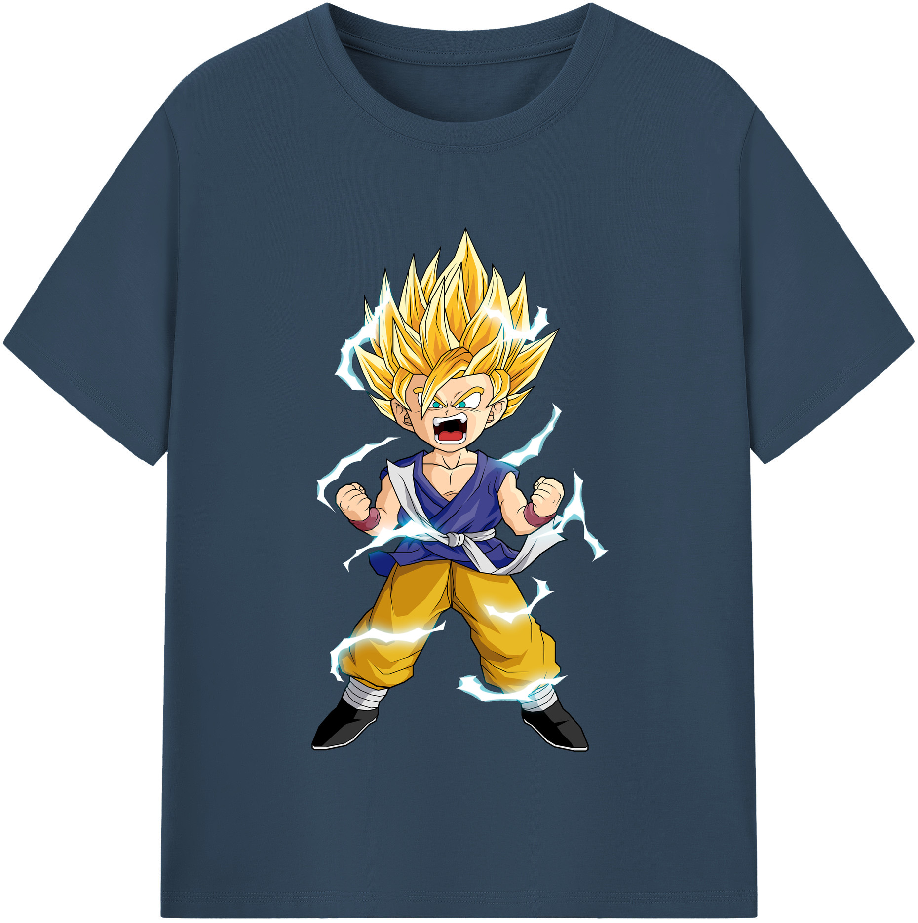 （画像用） ドラゴンボール 孫 悟飯（そんごはん）DRAGON BALL Son Gohan 綿100％半袖Tシャツ（フロントプリント）