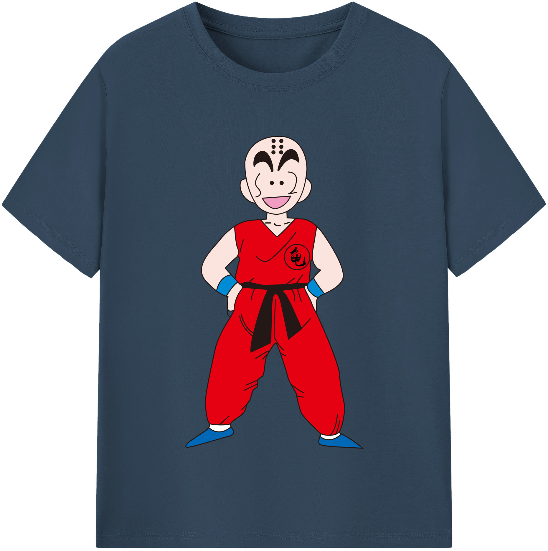 （画像用） ドラゴンボール クリリン DRAGON BALL krillin 綿100％半袖Tシャツ（フロントプリント）