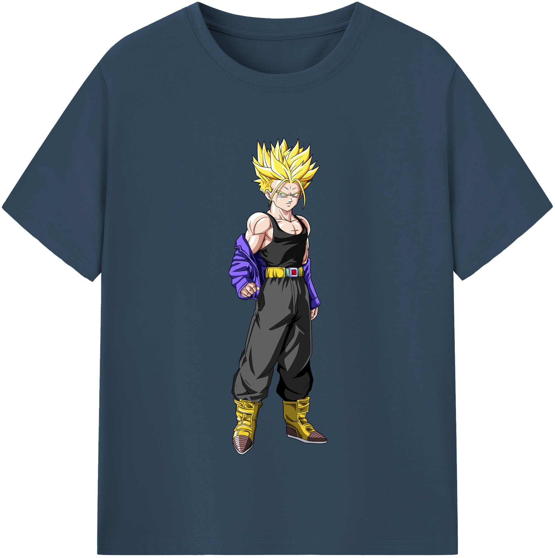 （画像用） ドラゴンボール トランクス（Torankusu）DRAGON BALL Trunks 綿100％半袖Tシャツ（フロントプリント）