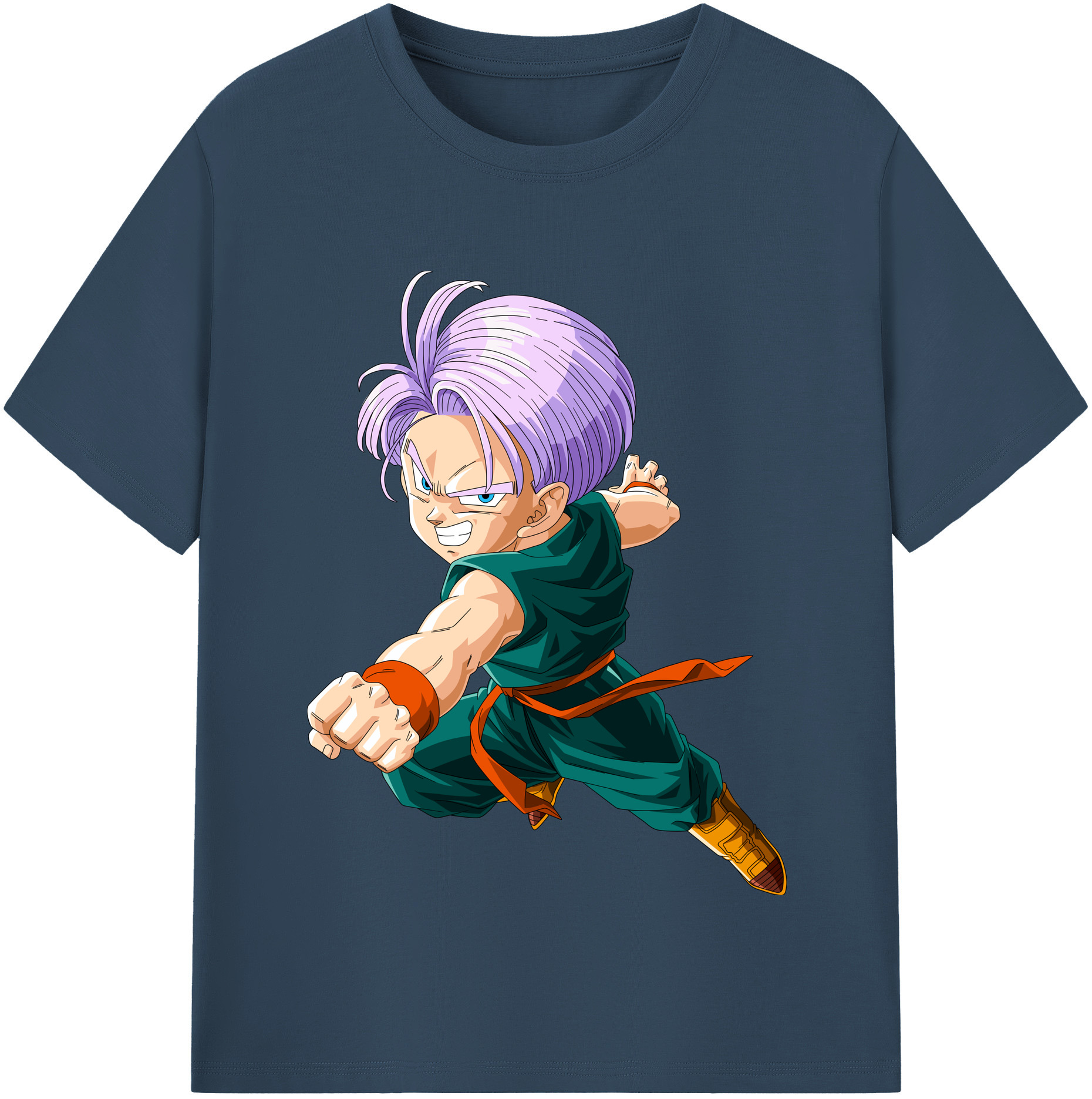 （画像用） ドラゴンボール トランクス（Torankusu）DRAGON BALL Trunks 綿100％半袖Tシャツ（フロントプリント）