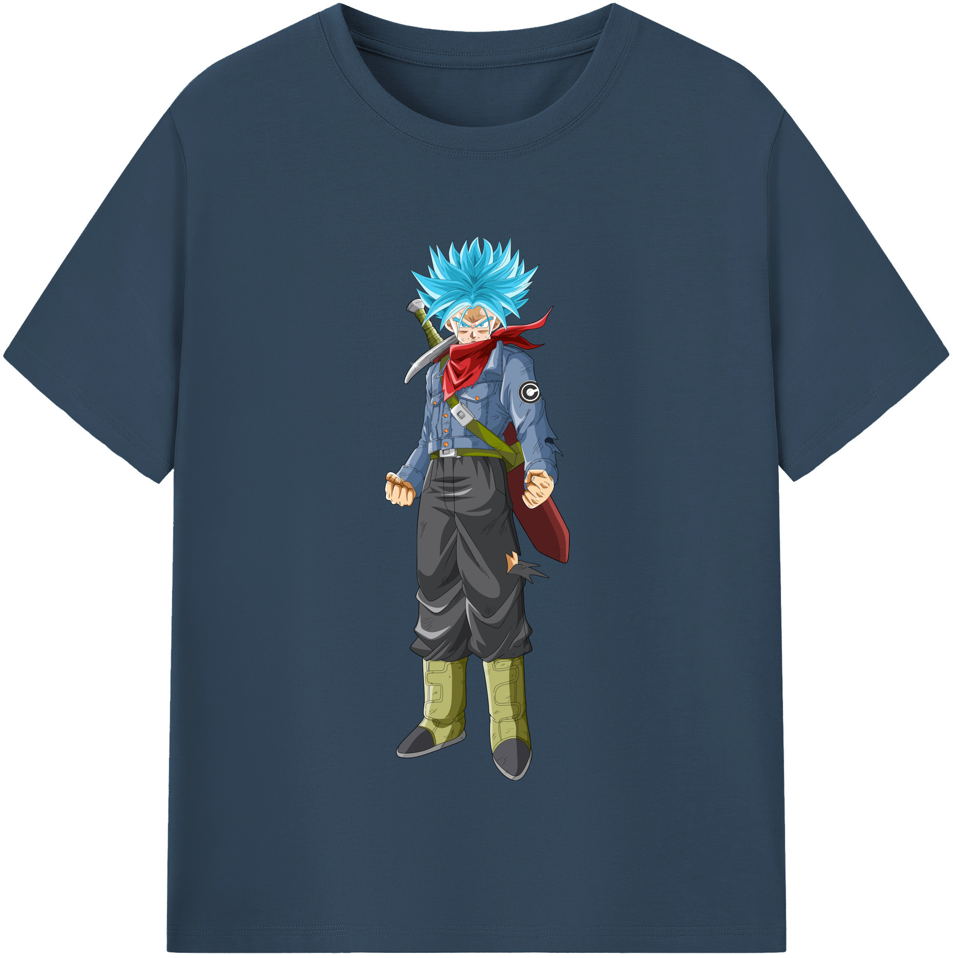 （画像用） ドラゴンボール トランクス（Torankusu）DRAGON BALL Trunks 綿100％半袖Tシャツ（フロントプリント）