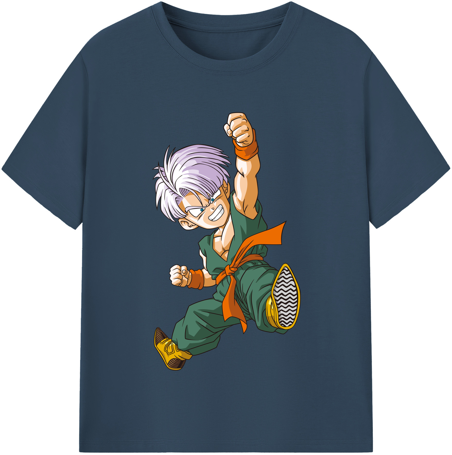 （画像用） ドラゴンボール トランクス（Torankusu）DRAGON BALL Trunks 綿100％半袖Tシャツ（フロントプリント）
