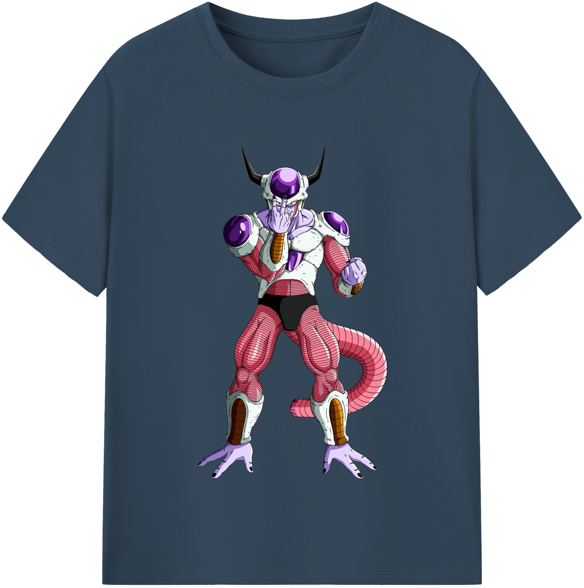 （画像用） ドラゴンボール フリーザ DRAGON BALL Frieza 綿100％半袖Tシャツ（フロントプリント）