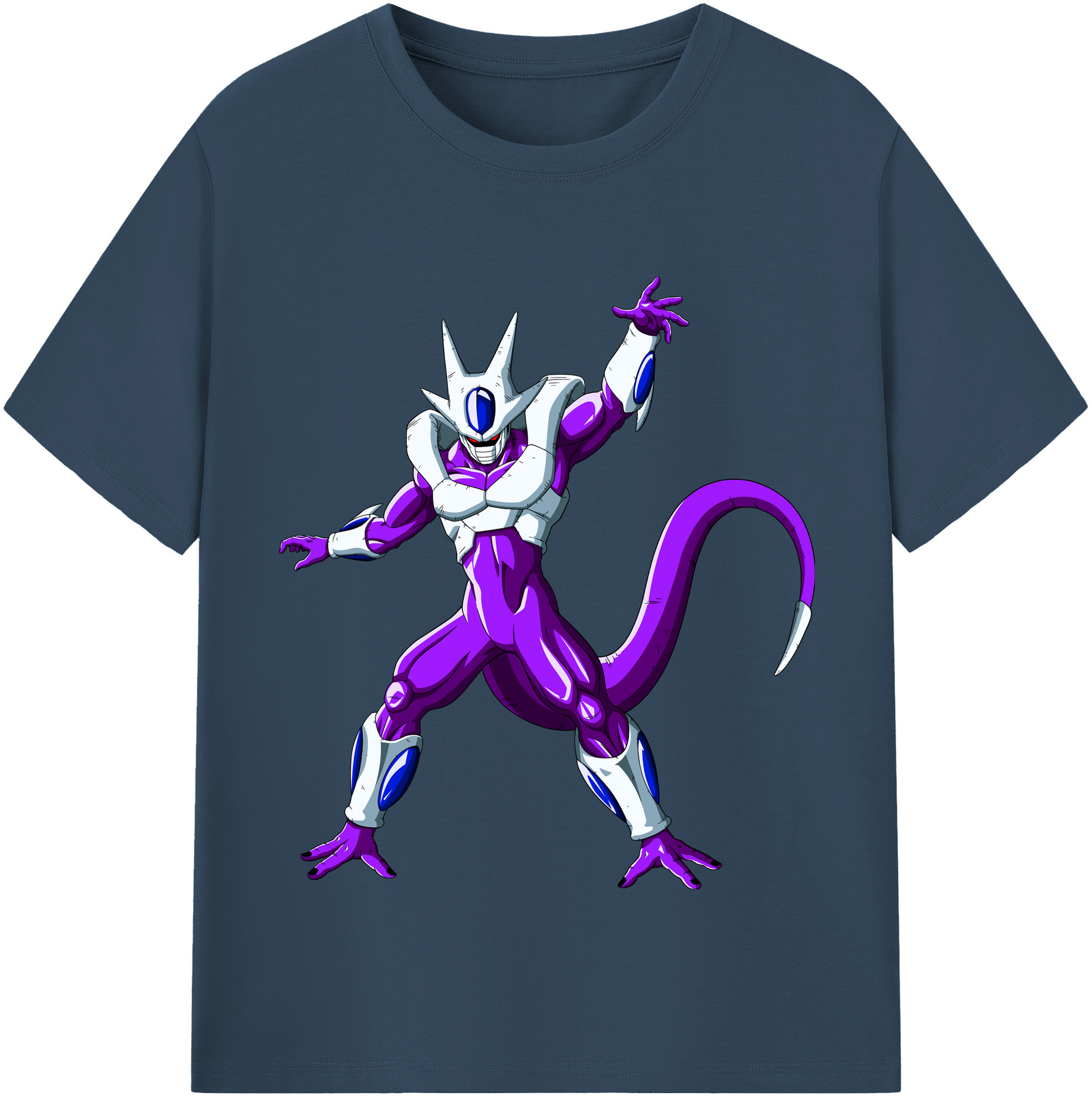 （画像用） ドラゴンボール クウラ DRAGON BALL Cooler Coora 綿100％半袖Tシャツ（フロントプリント）