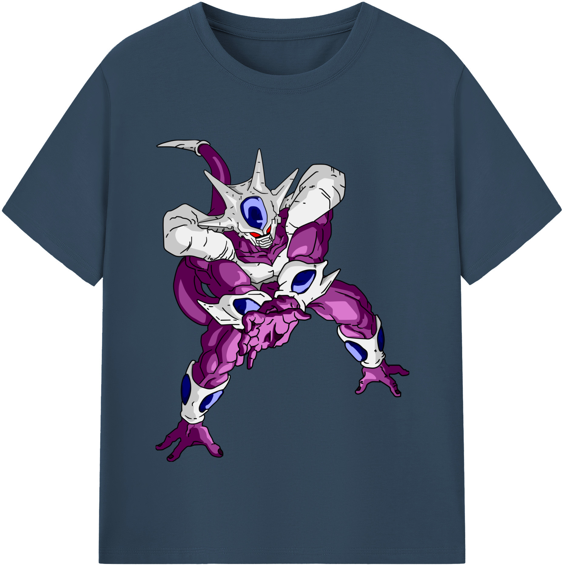 （画像用） ドラゴンボール クウラ DRAGON BALL Cooler Coora 綿100％半袖Tシャツ（フロントプリント）