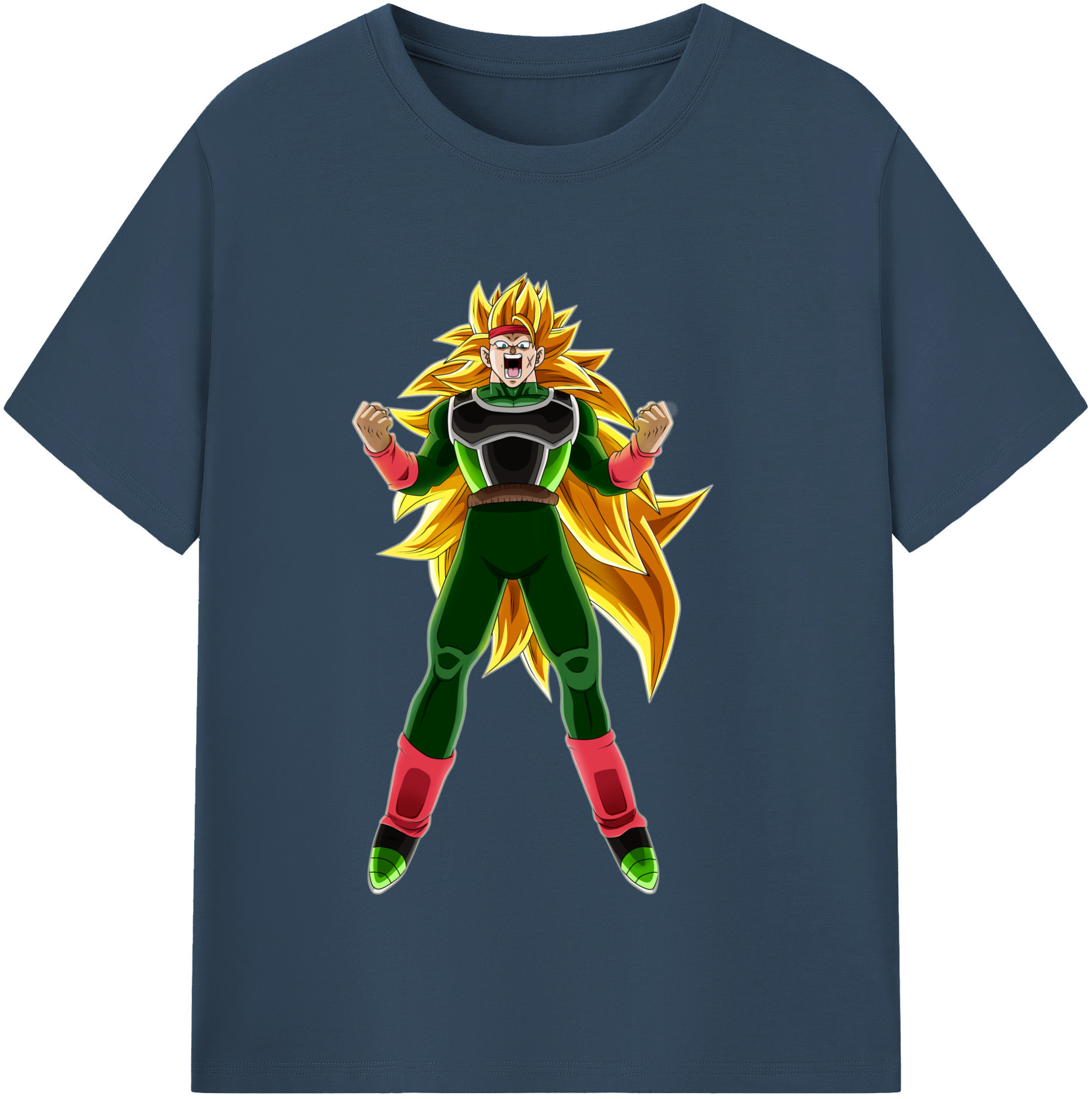 （画像用） ドラゴンボール ブロリー DRAGON BALL Broli 綿100％半袖Tシャツ（フロントプリント）