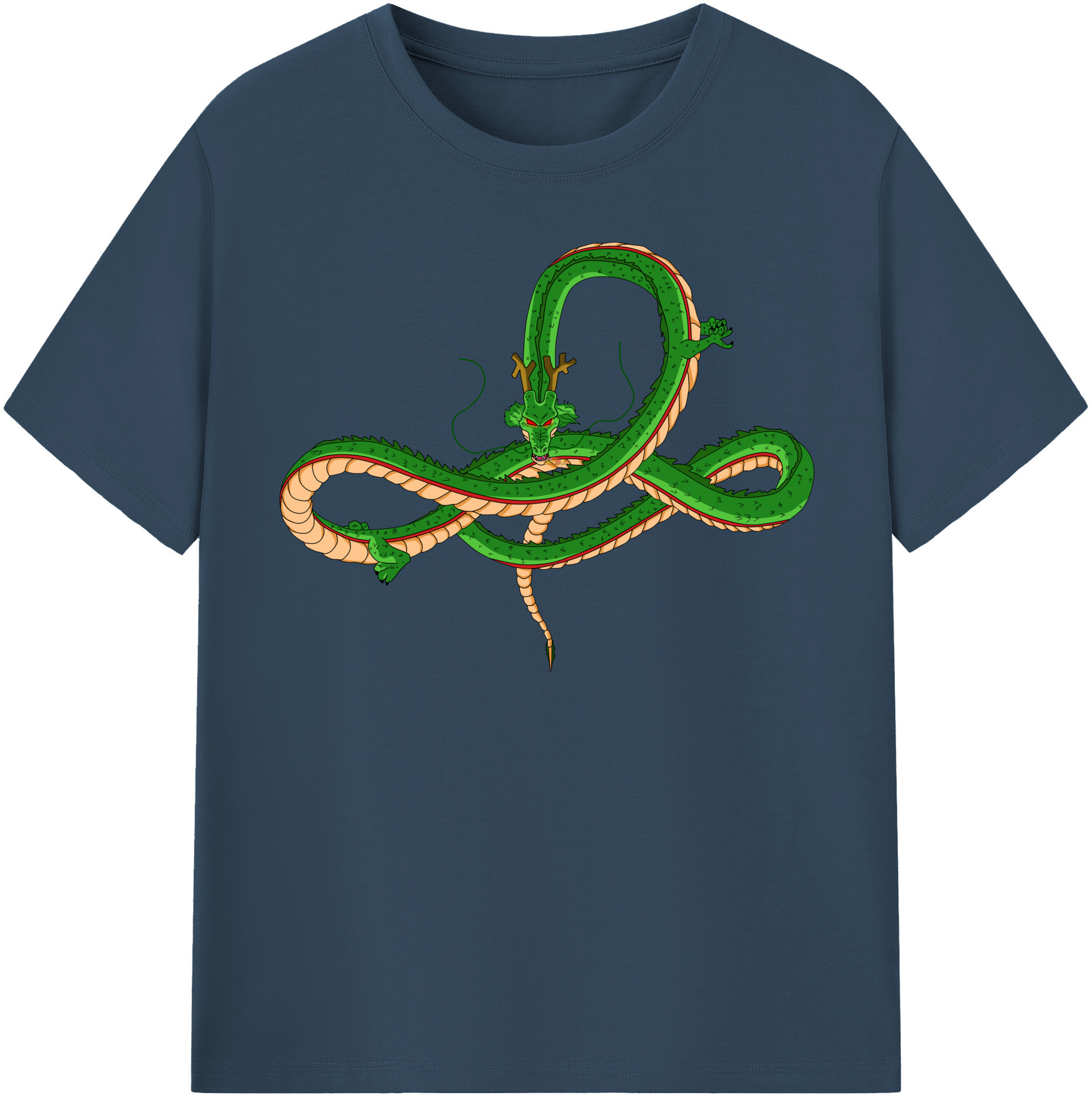 （画像用） ドラゴンボール 神龍 シェンロン DRAGON BALL Shenron 綿100％半袖Tシャツ（フロントプリント）