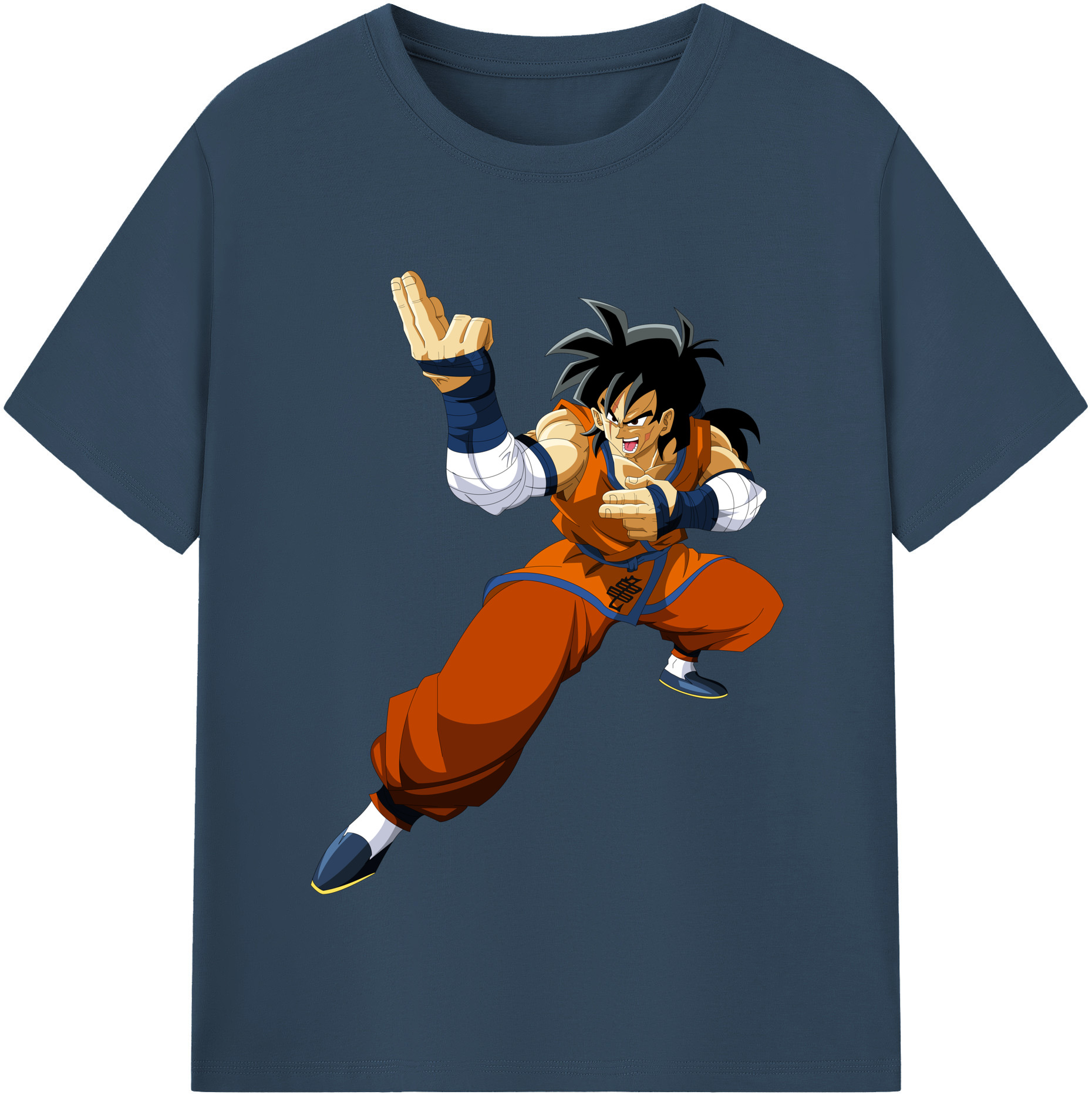 （画像用） ドラゴンボール ヤムチャ DRAGON BALL Yamcha 綿100％半袖Tシャツ（フロントプリント）