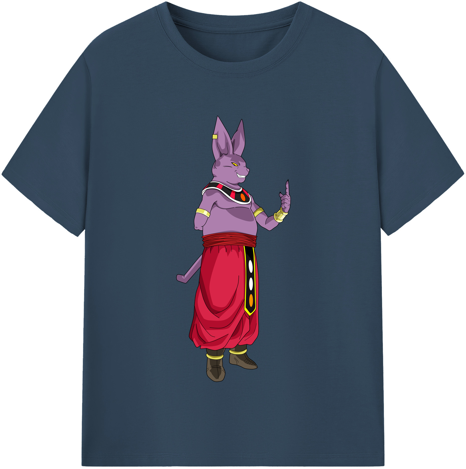 （画像用） ドラゴンボール シャンパ DRAGON BALL Champa 綿100％半袖Tシャツ（フロントプリント）