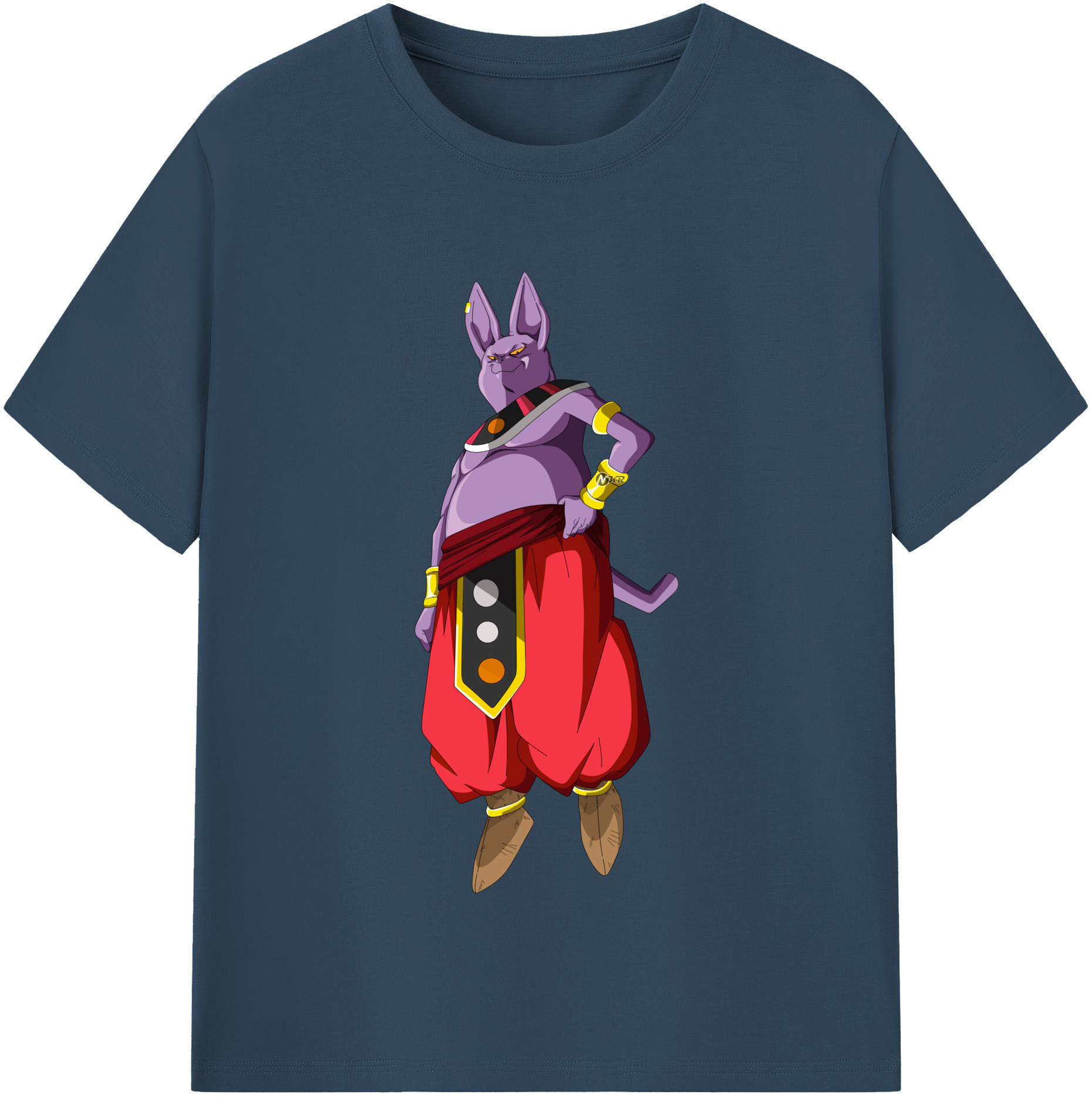 （画像用） ドラゴンボール シャンパ DRAGON BALL Champa 綿100％半袖Tシャツ（フロントプリント）