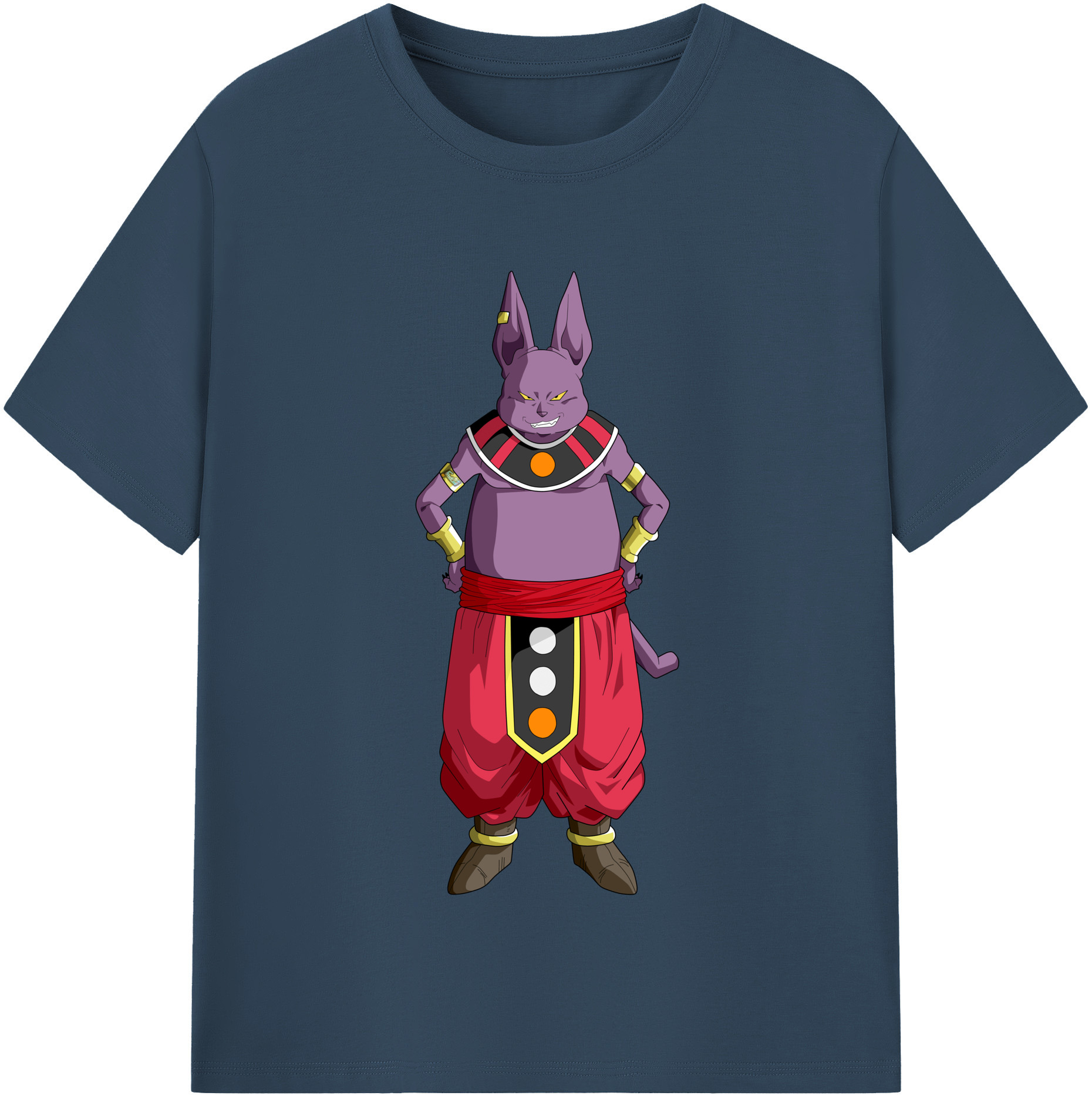 （画像用） ドラゴンボール シャンパ DRAGON BALL Champa 綿100％半袖Tシャツ（フロントプリント）