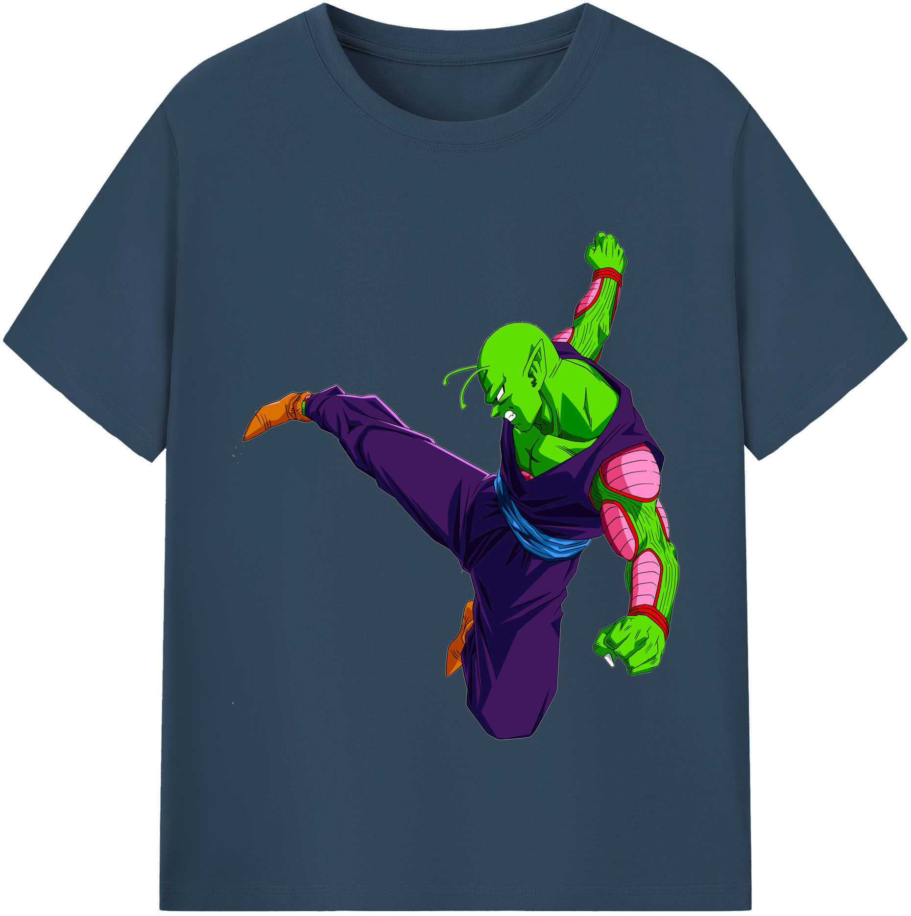 （画像用） ドラゴンボール ピッコロ DRAGON BALL Piccolo 綿100％半袖Tシャツ（フロントプリント）