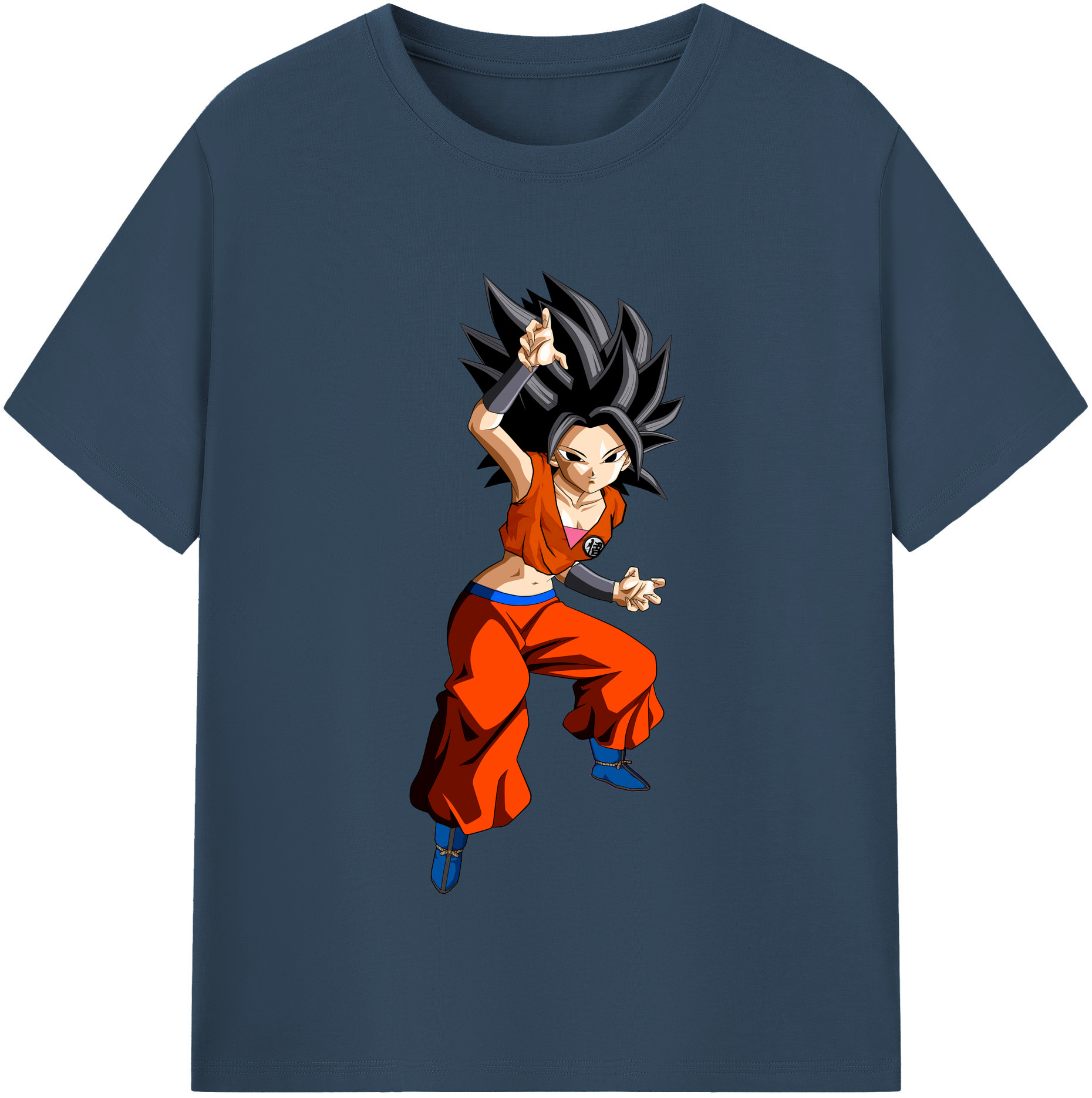 （画像用） ドラゴンボール カリフラ DRAGON BALL Caulifla 綿100％半袖Tシャツ（フロントプリント）