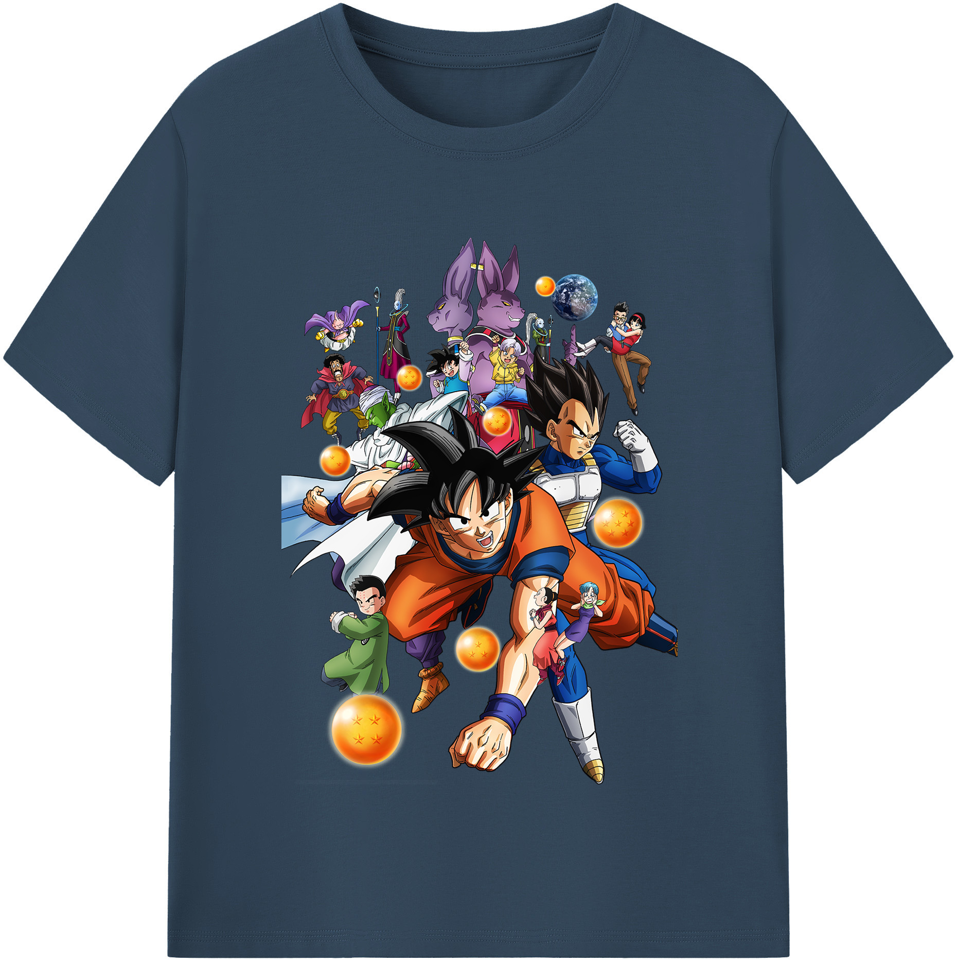 （画像用） ドラゴンボール DRAGON BALL 綿100％半袖Tシャツ（フロントプリント）