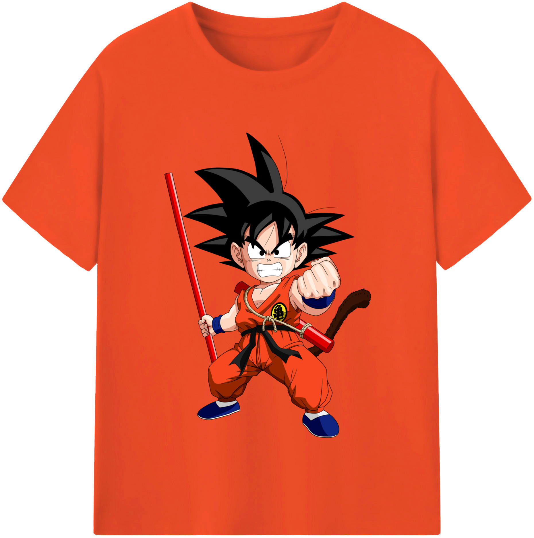 （画像用） ドラゴンボール 孫悟空（そん ごくう）Son Goku カカロット DRAGON BALL Kakarotto 綿100％半袖Tシャツ（フロントプリント）