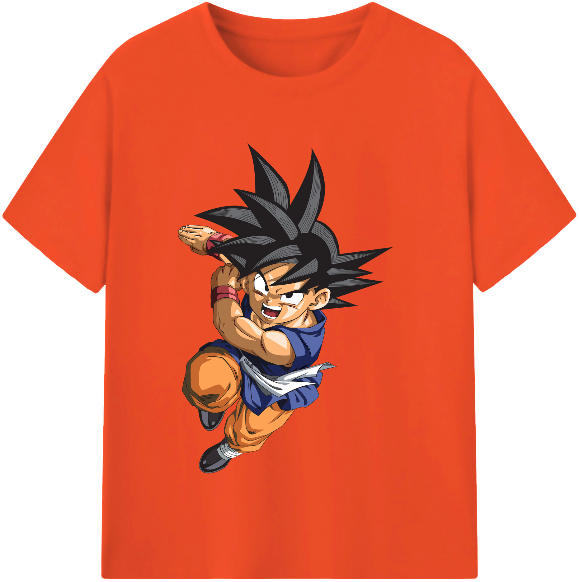 （画像用） ドラゴンボール 孫悟空（そん ごくう）Son Goku カカロット DRAGON BALL Kakarotto 綿100％半袖Tシャツ（フロントプリント）