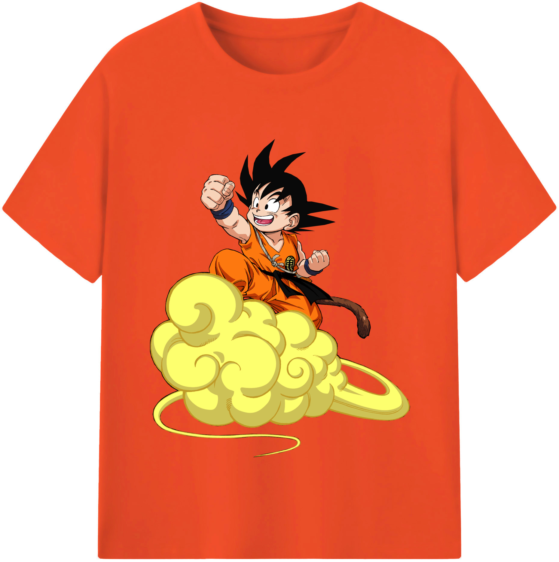 （画像用） ドラゴンボール 孫悟空（そん ごくう）Son Goku カカロット DRAGON BALL Kakarotto 綿100％半袖Tシャツ（フロントプリント）