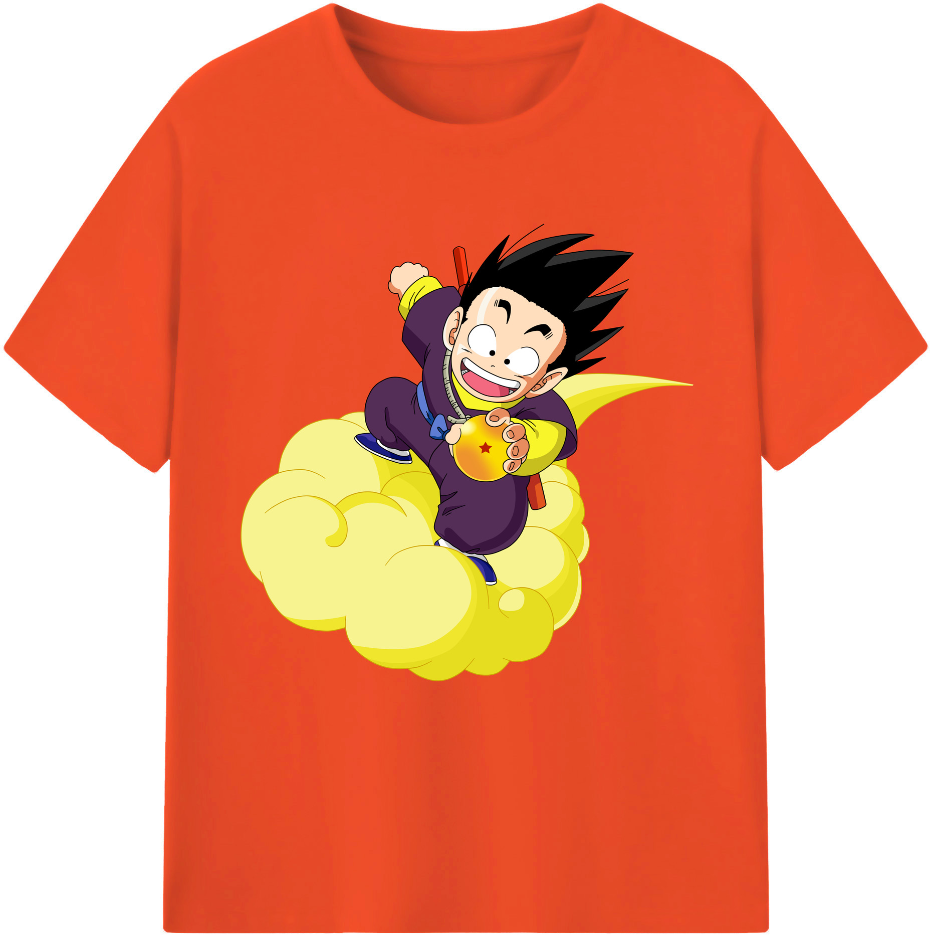 （画像用） ドラゴンボール 孫悟空（そん ごくう）Son Goku カカロット DRAGON BALL Kakarotto 綿100％半袖Tシャツ（フロントプリント）