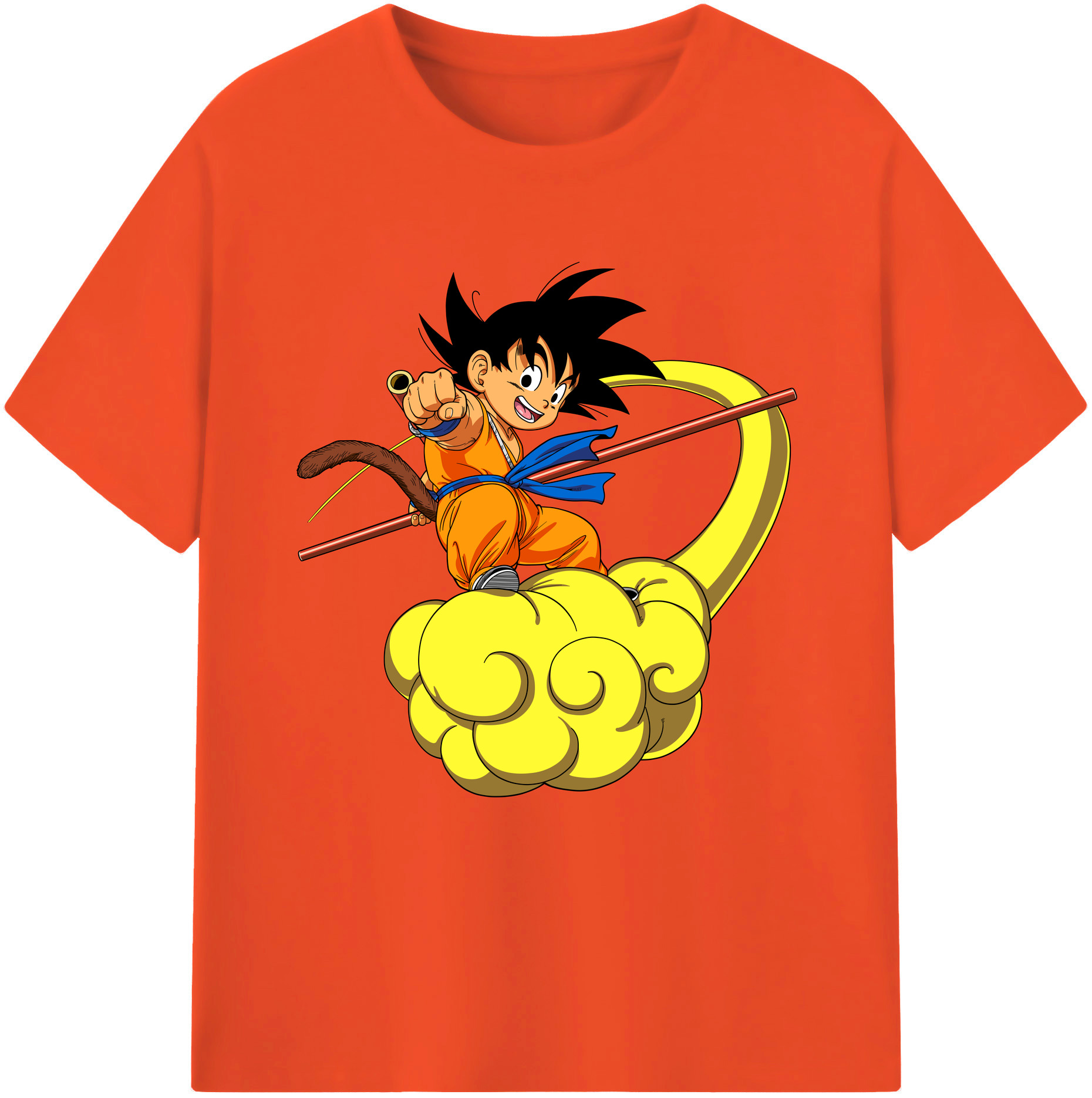 （画像用） ドラゴンボール 孫悟空（そん ごくう）Son Goku カカロット DRAGON BALL Kakarotto 綿100％半袖Tシャツ（フロントプリント）