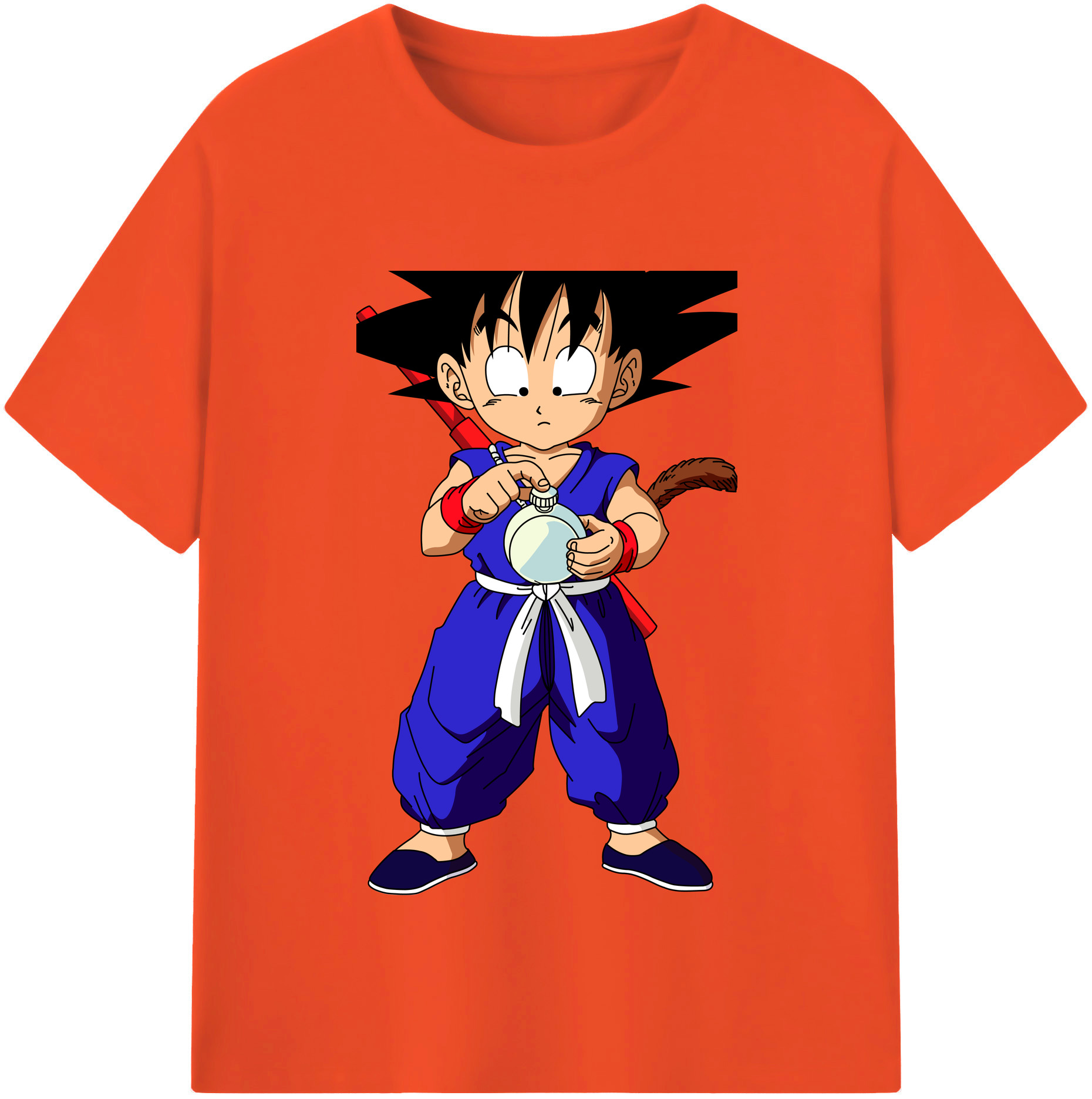 （画像用） ドラゴンボール 孫悟空（そん ごくう）Son Goku カカロット DRAGON BALL Kakarotto 綿100％半袖Tシャツ（フロントプリント）