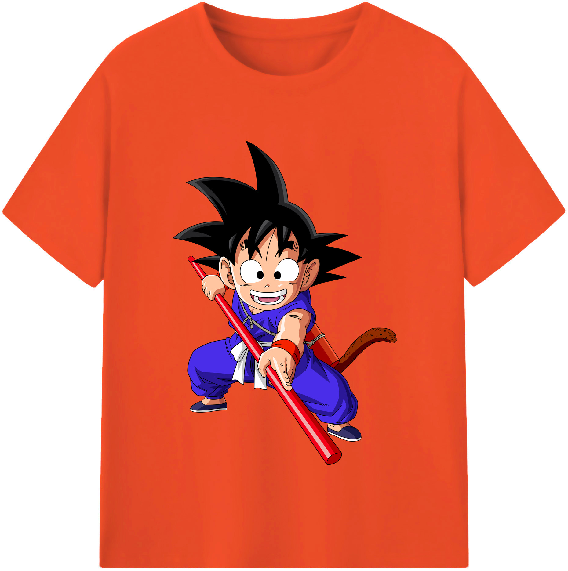 （画像用） ドラゴンボール 孫悟空（そん ごくう）Son Goku カカロット DRAGON BALL Kakarotto 綿100％半袖Tシャツ（フロントプリント）