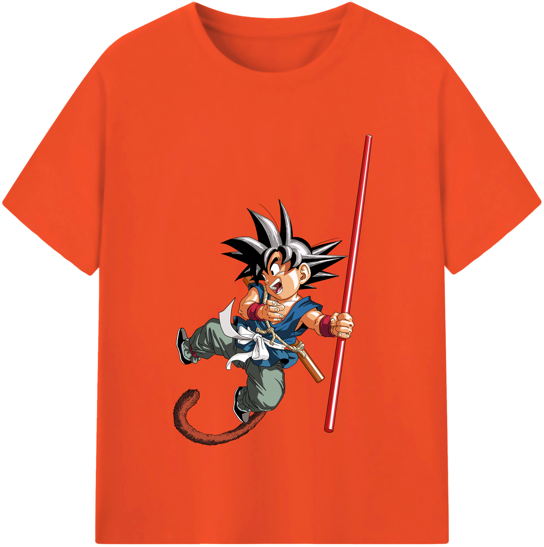 （画像用） ドラゴンボール 孫悟空（そん ごくう）Son Goku カカロット DRAGON BALL Kakarotto 綿100％半袖Tシャツ（フロントプリント）