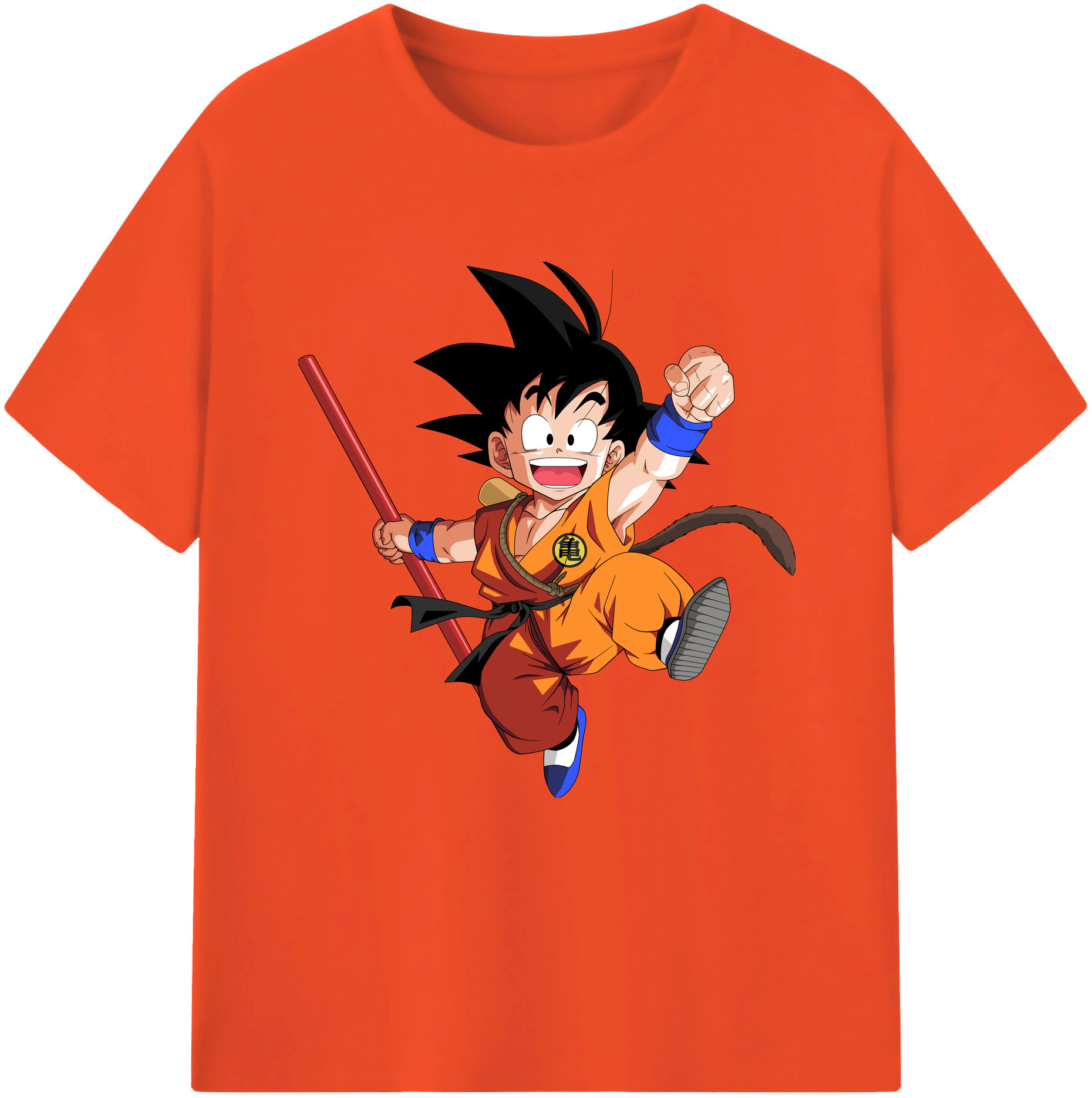 （画像用） ドラゴンボール 孫悟空（そん ごくう）Son Goku カカロット DRAGON BALL Kakarotto 綿100％半袖Tシャツ（フロントプリント）