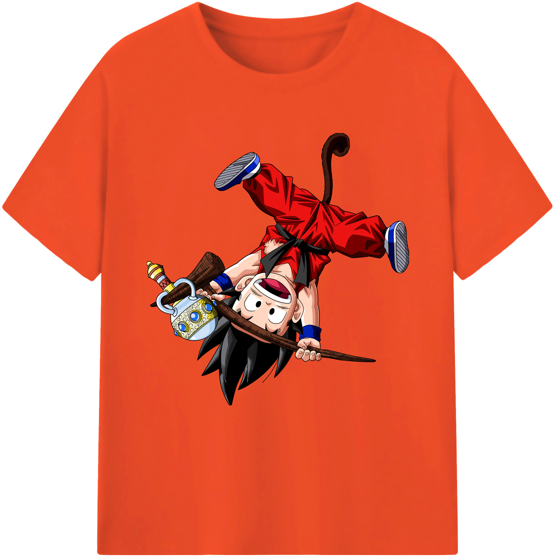 （画像用） ドラゴンボール 孫悟空（そん ごくう）Son Goku カカロット DRAGON BALL Kakarotto 綿100％半袖Tシャツ（フロントプリント）