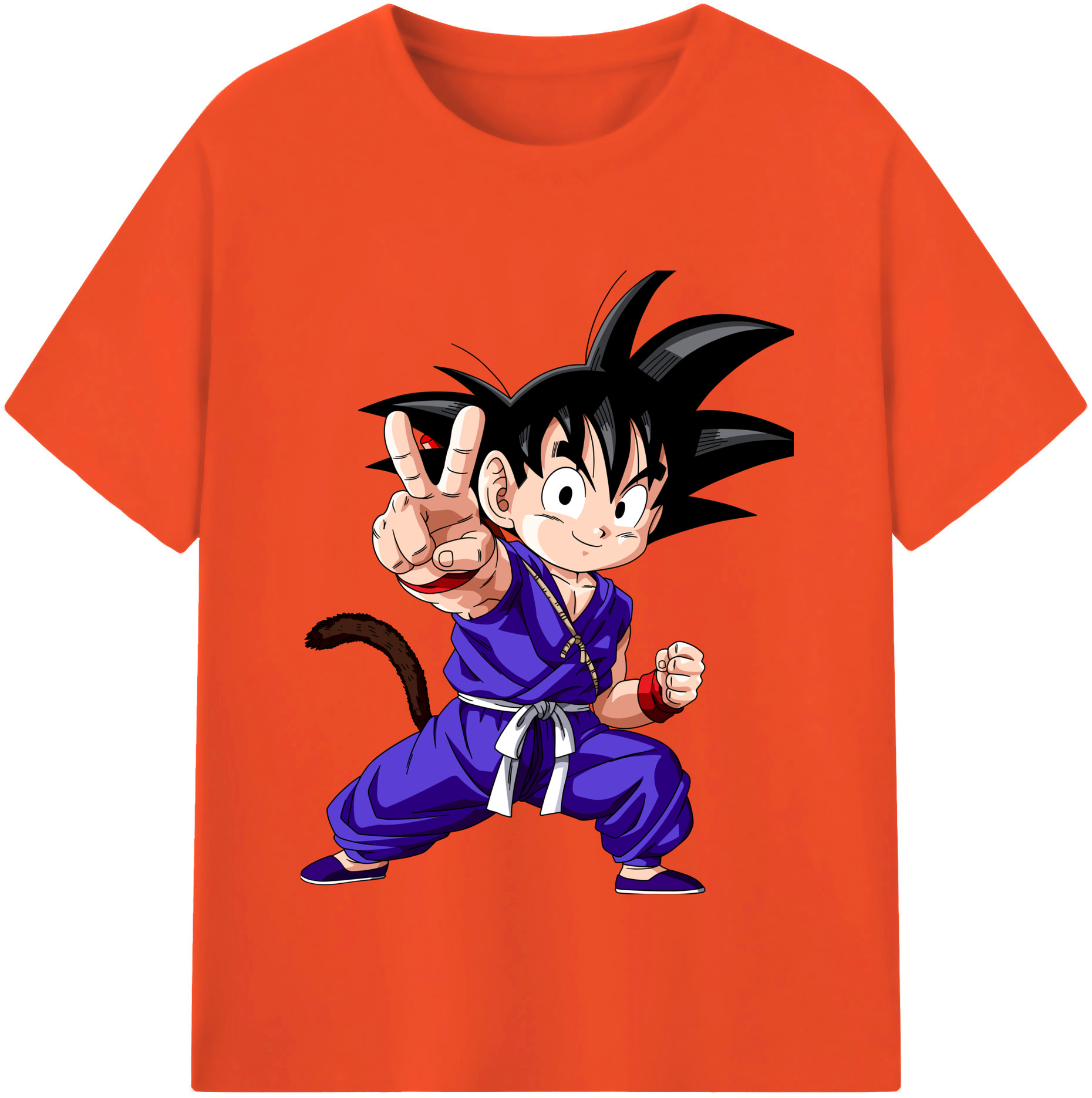 （画像用） ドラゴンボール 孫悟空（そん ごくう）Son Goku カカロット DRAGON BALL Kakarotto 綿100％半袖Tシャツ（フロントプリント）