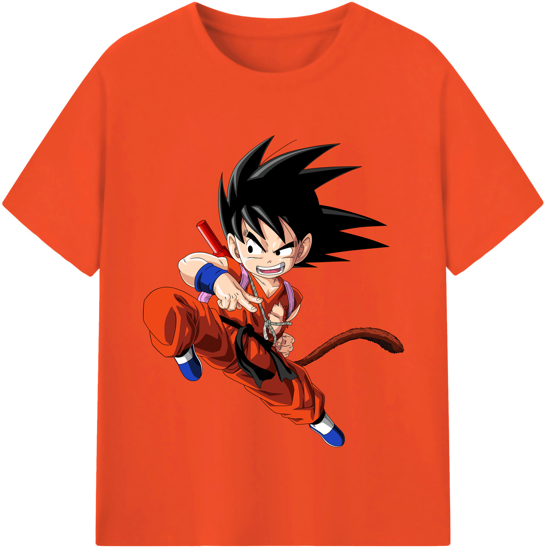 （画像用） ドラゴンボール 孫悟空（そん ごくう）Son Goku カカロット DRAGON BALL Kakarotto 綿100％半袖Tシャツ（フロントプリント）