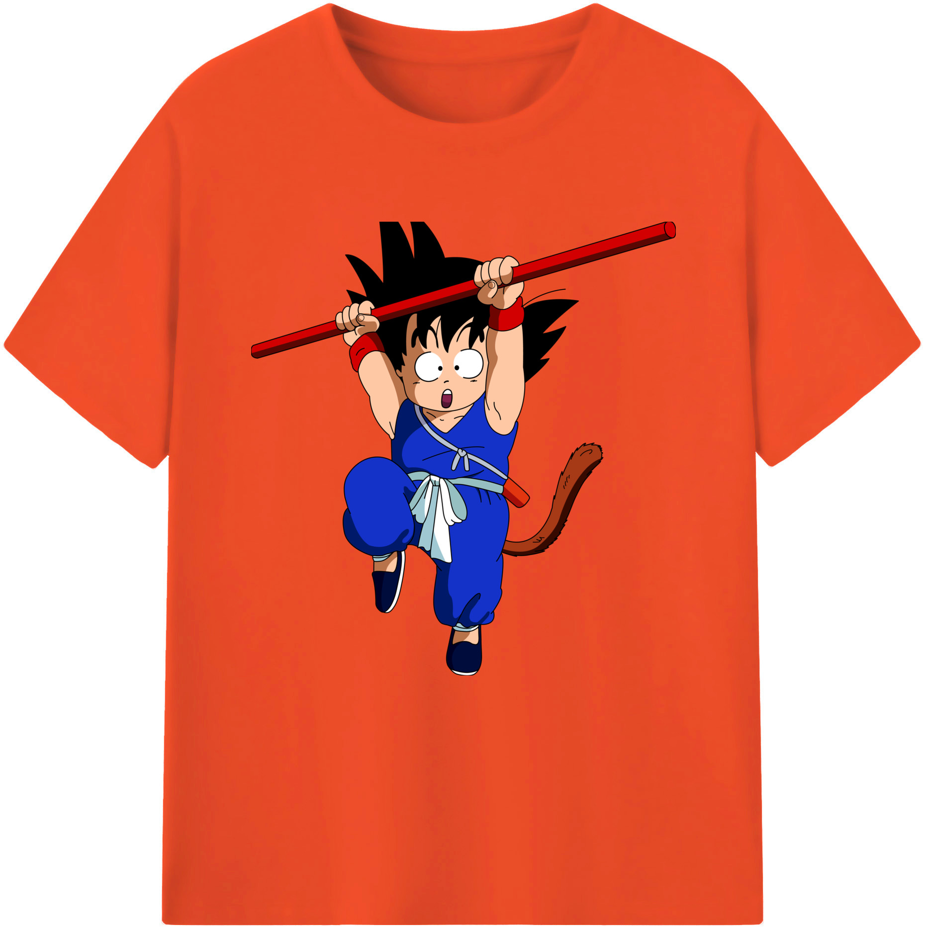 （画像用） ドラゴンボール 孫悟空（そん ごくう）Son Goku カカロット DRAGON BALL Kakarotto 綿100％半袖Tシャツ（フロントプリント）