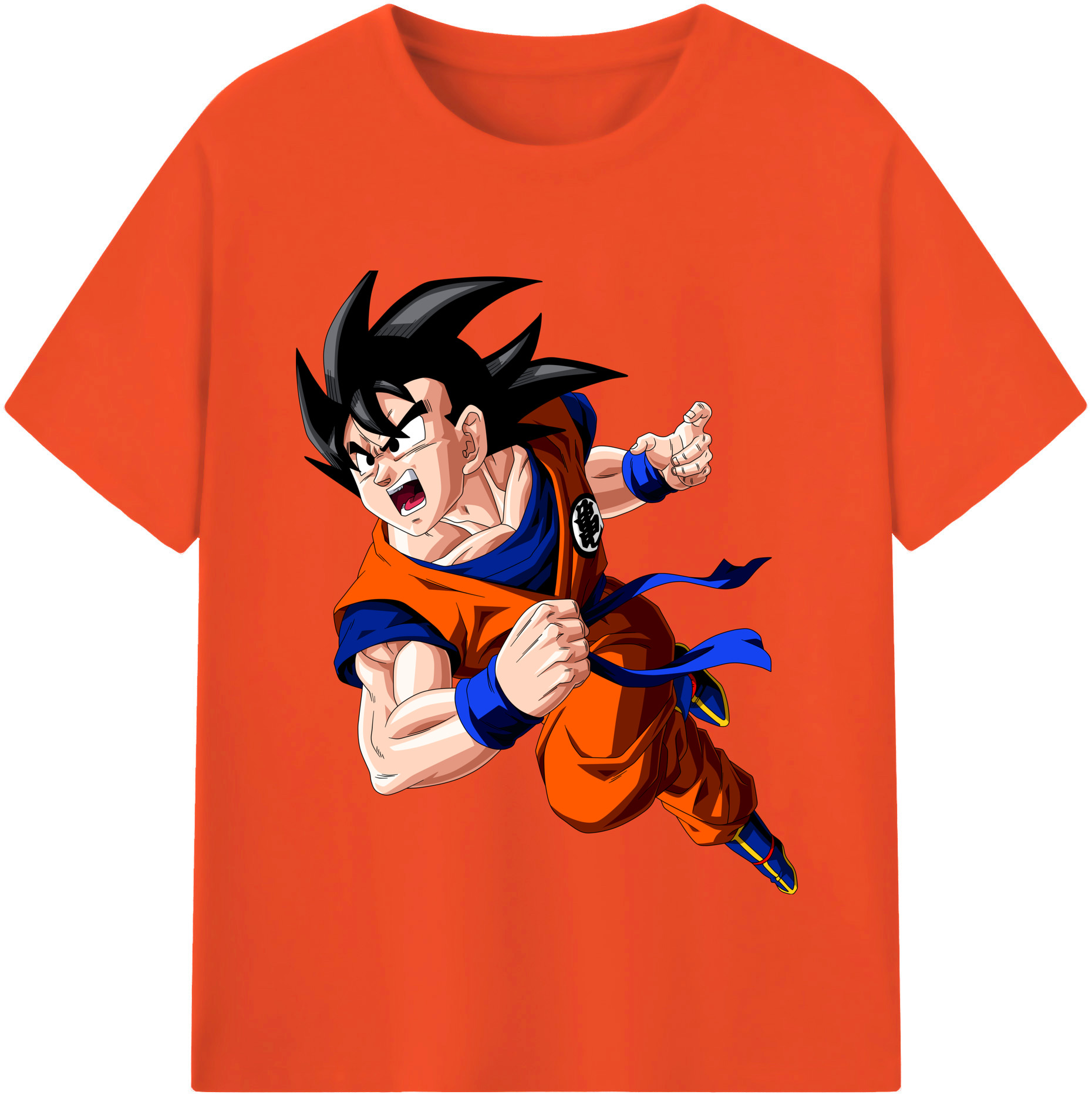 （画像用） ドラゴンボール 孫悟空（そん ごくう）Son Goku カカロット DRAGON BALL Kakarotto 綿100％半袖Tシャツ（フロントプリント）