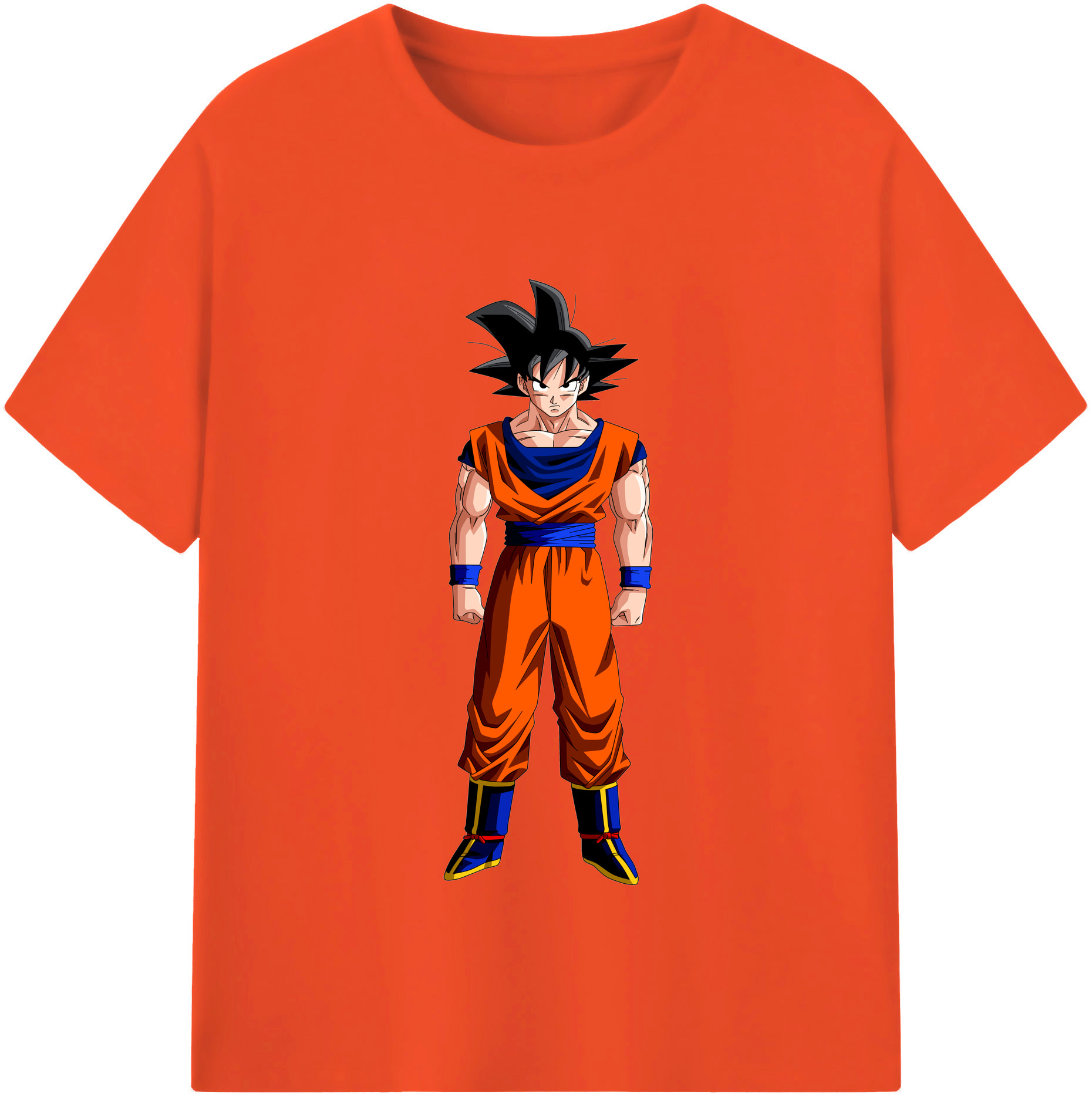 （画像用） ドラゴンボール 孫悟空（そん ごくう）Son Goku カカロット DRAGON BALL Kakarotto 綿100％半袖Tシャツ（フロントプリント）