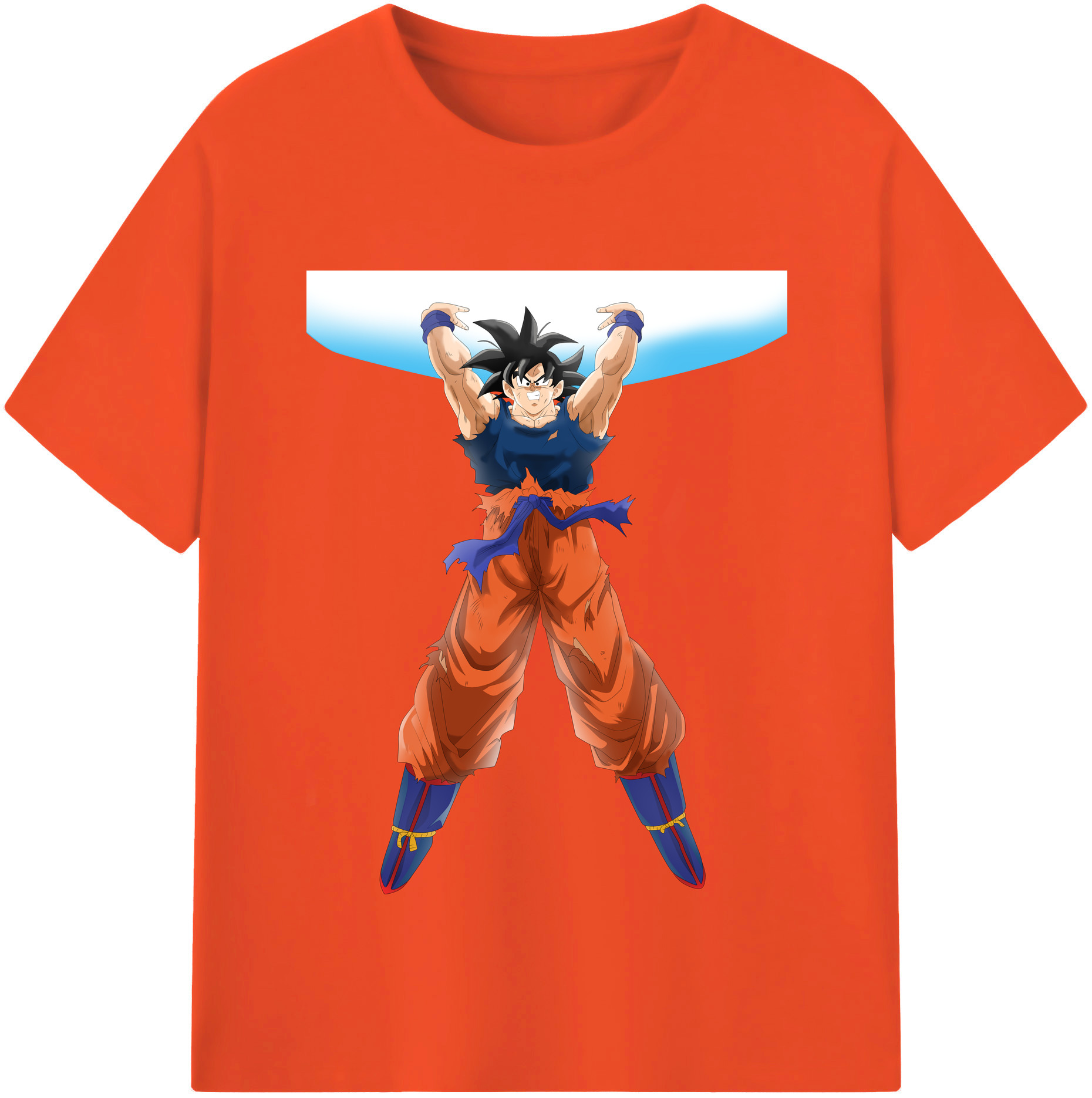 （画像用） ドラゴンボール 孫悟空（そん ごくう）Son Goku カカロット DRAGON BALL Kakarotto 綿100％半袖Tシャツ（フロントプリント）