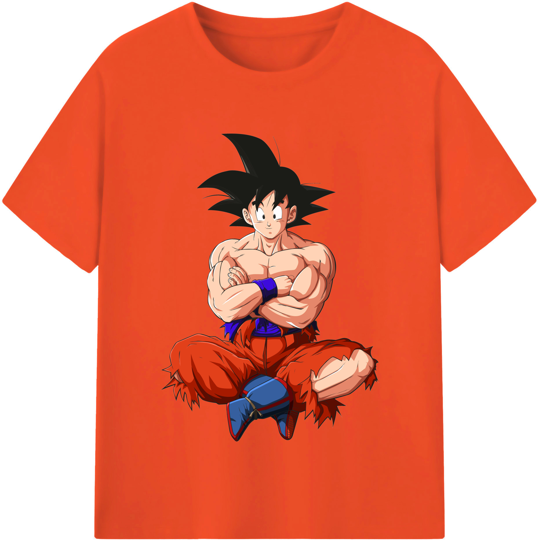 （画像用） ドラゴンボール 孫悟空（そん ごくう）Son Goku カカロット DRAGON BALL Kakarotto 綿100％半袖Tシャツ（フロントプリント）
