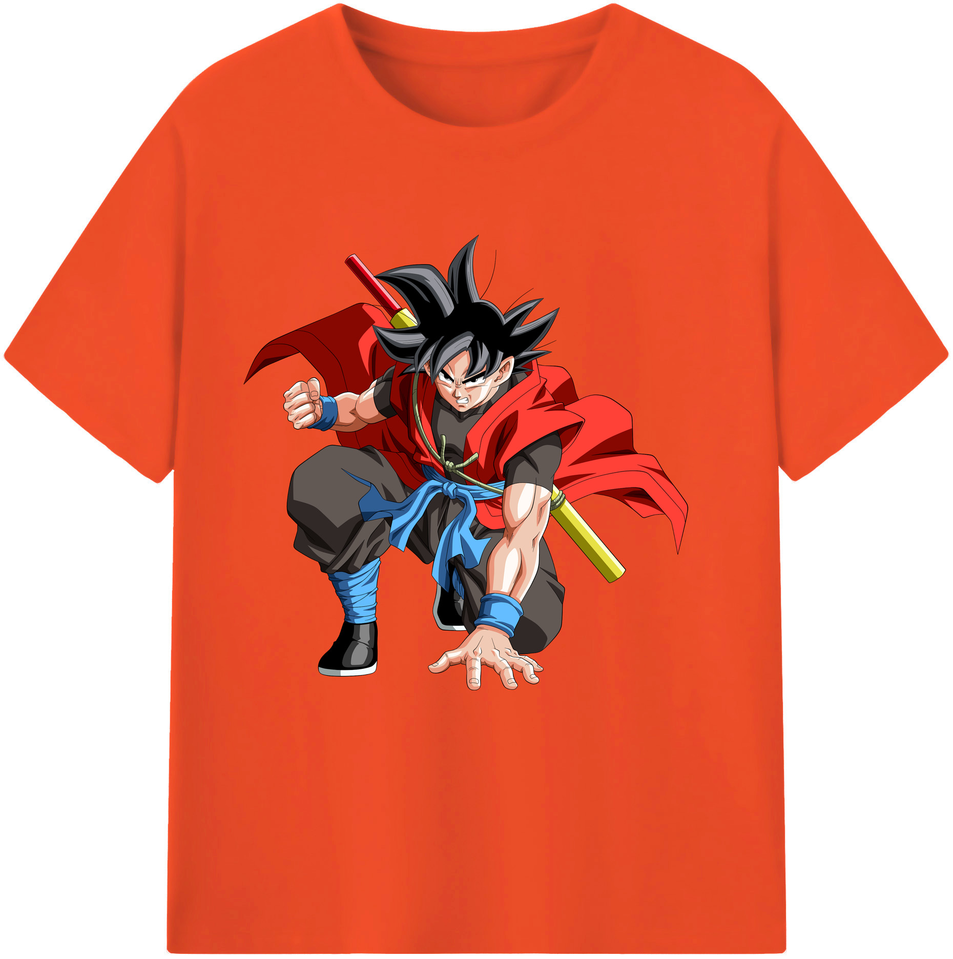 （画像用） ドラゴンボール 孫悟空（そん ごくう）Son Goku カカロット DRAGON BALL Kakarotto 綿100％半袖Tシャツ（フロントプリント）