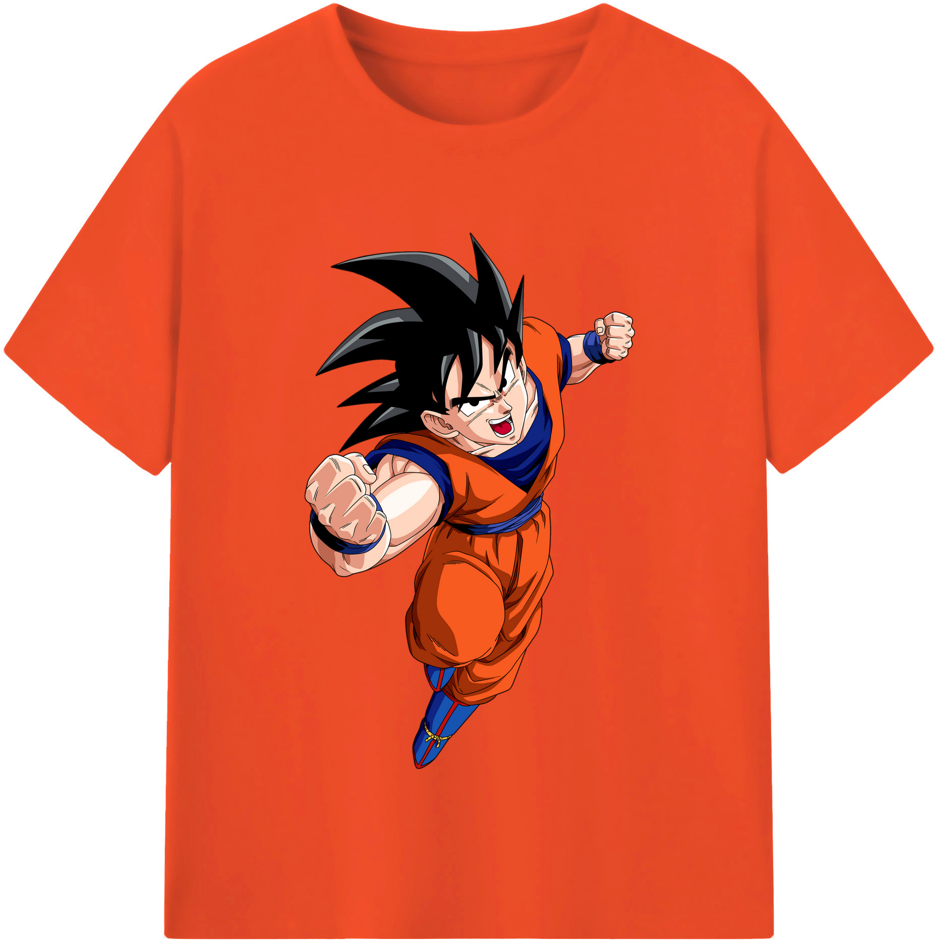 （画像用） ドラゴンボール 孫悟空（そん ごくう）Son Goku カカロット DRAGON BALL Kakarotto 綿100％半袖Tシャツ（フロントプリント）