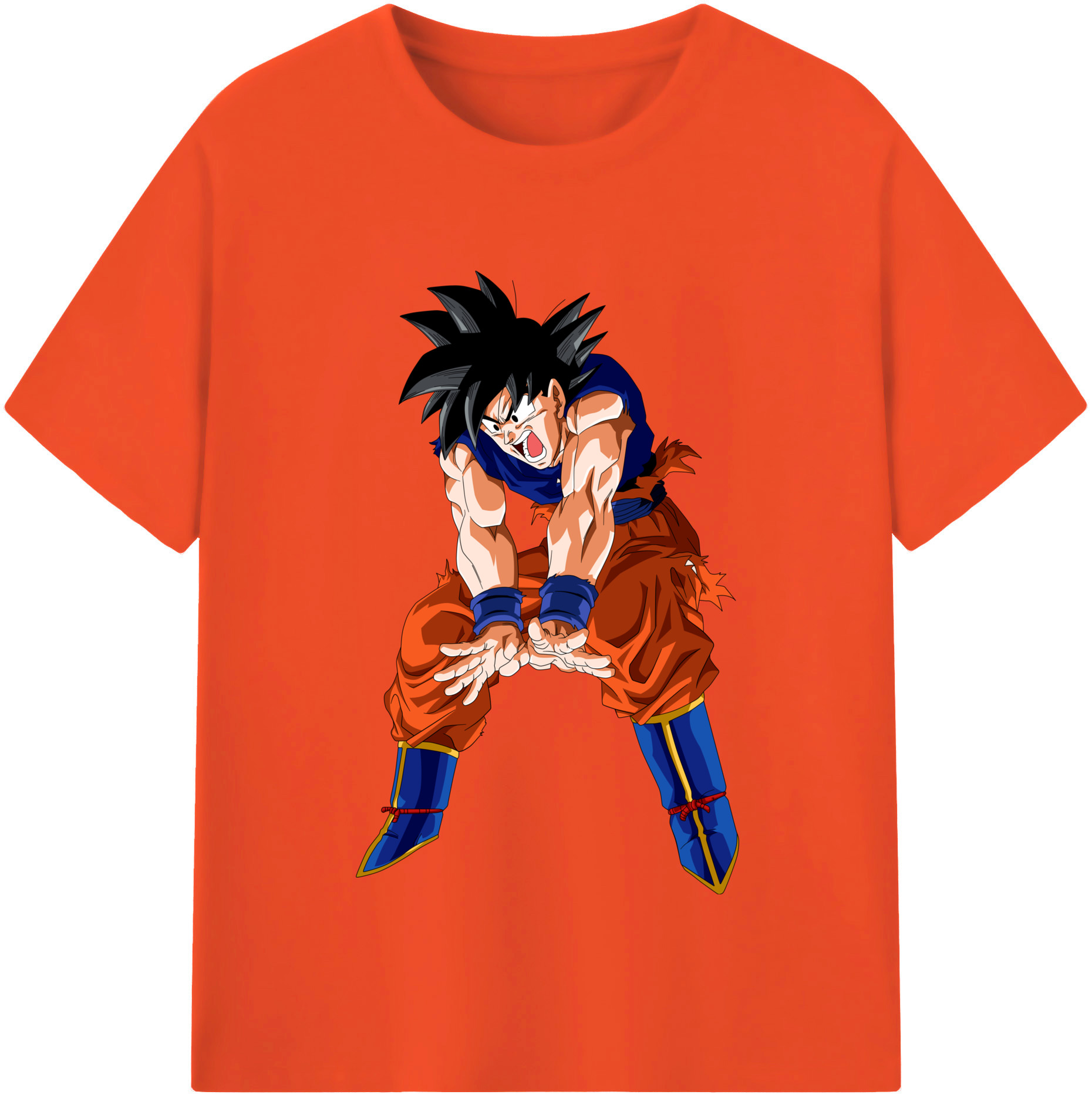 （画像用） ドラゴンボール 孫悟空（そん ごくう）Son Goku カカロット DRAGON BALL Kakarotto 綿100％半袖Tシャツ（フロントプリント）