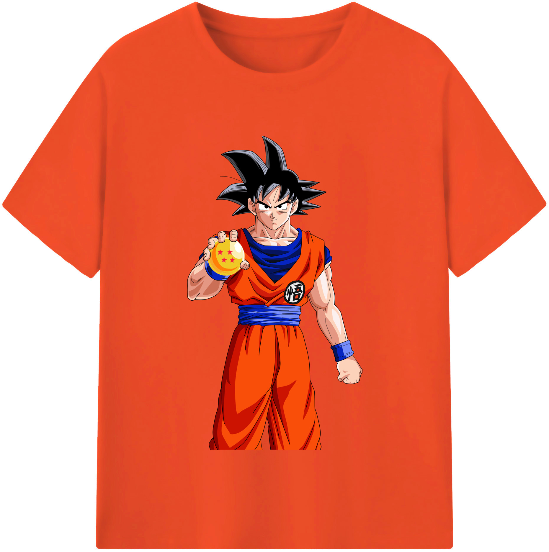 （画像用） ドラゴンボール 孫悟空（そん ごくう）Son Goku カカロット DRAGON BALL Kakarotto 綿100％半袖Tシャツ（フロントプリント）