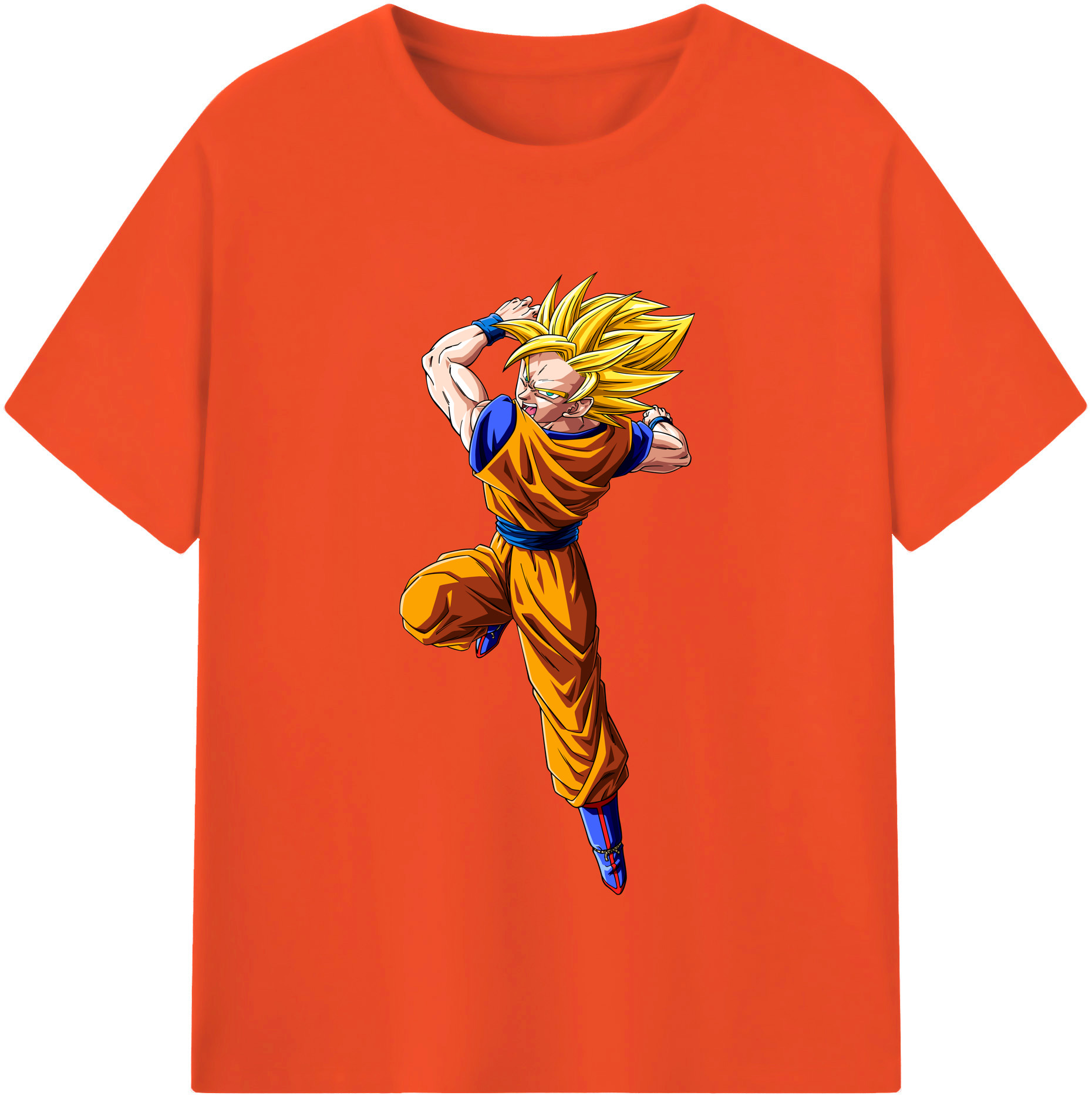 （画像用） ドラゴンボール 孫悟空（そん ごくう）Son Goku カカロット DRAGON BALL Kakarotto 綿100％半袖Tシャツ（フロントプリント）