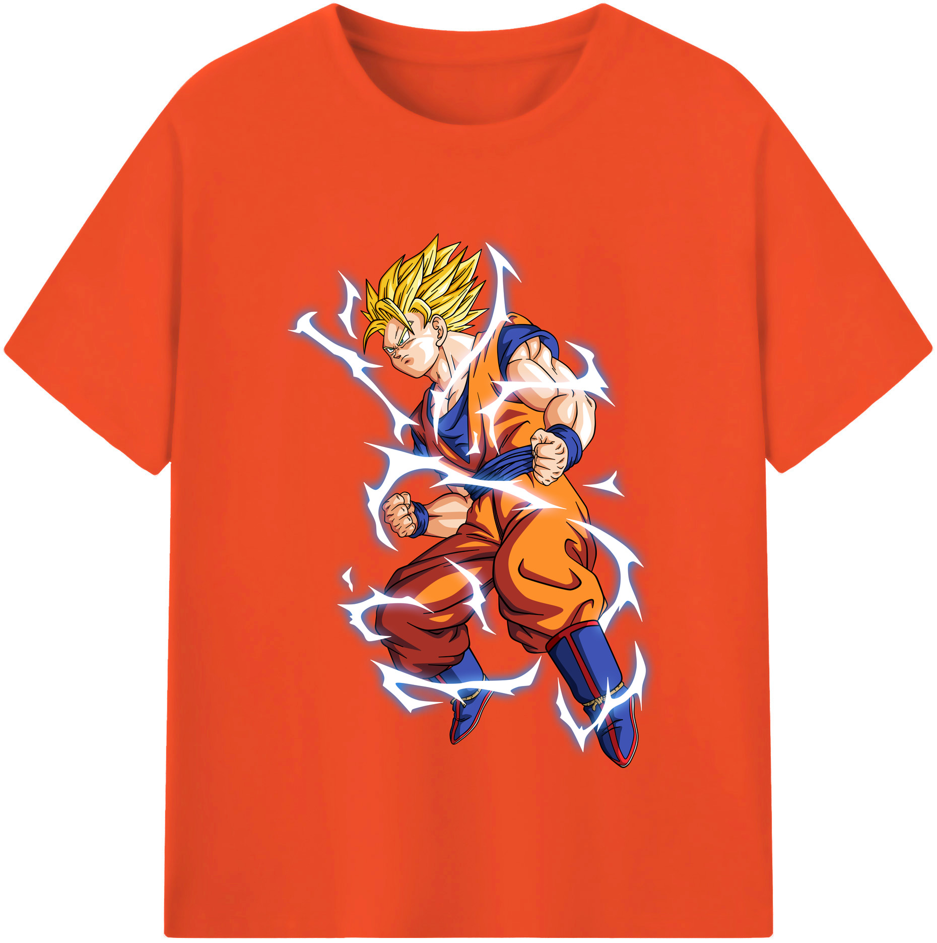 （画像用） ドラゴンボール 孫悟空（そん ごくう）Son Goku カカロット DRAGON BALL Kakarotto 綿100％半袖Tシャツ（フロントプリント）