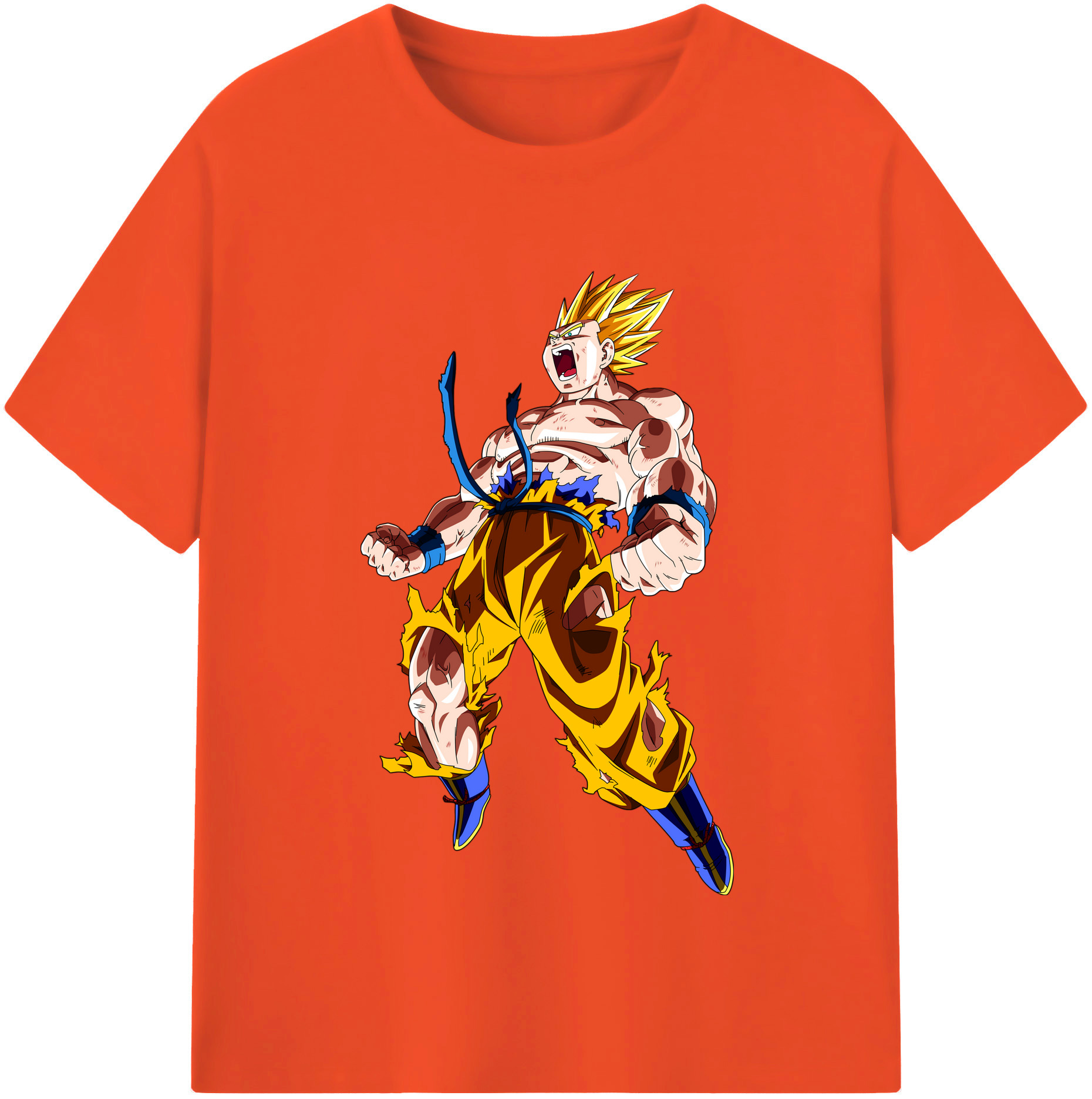 （画像用） ドラゴンボール 孫悟空（そん ごくう）Son Goku カカロット DRAGON BALL Kakarotto 綿100％半袖Tシャツ（フロントプリント）