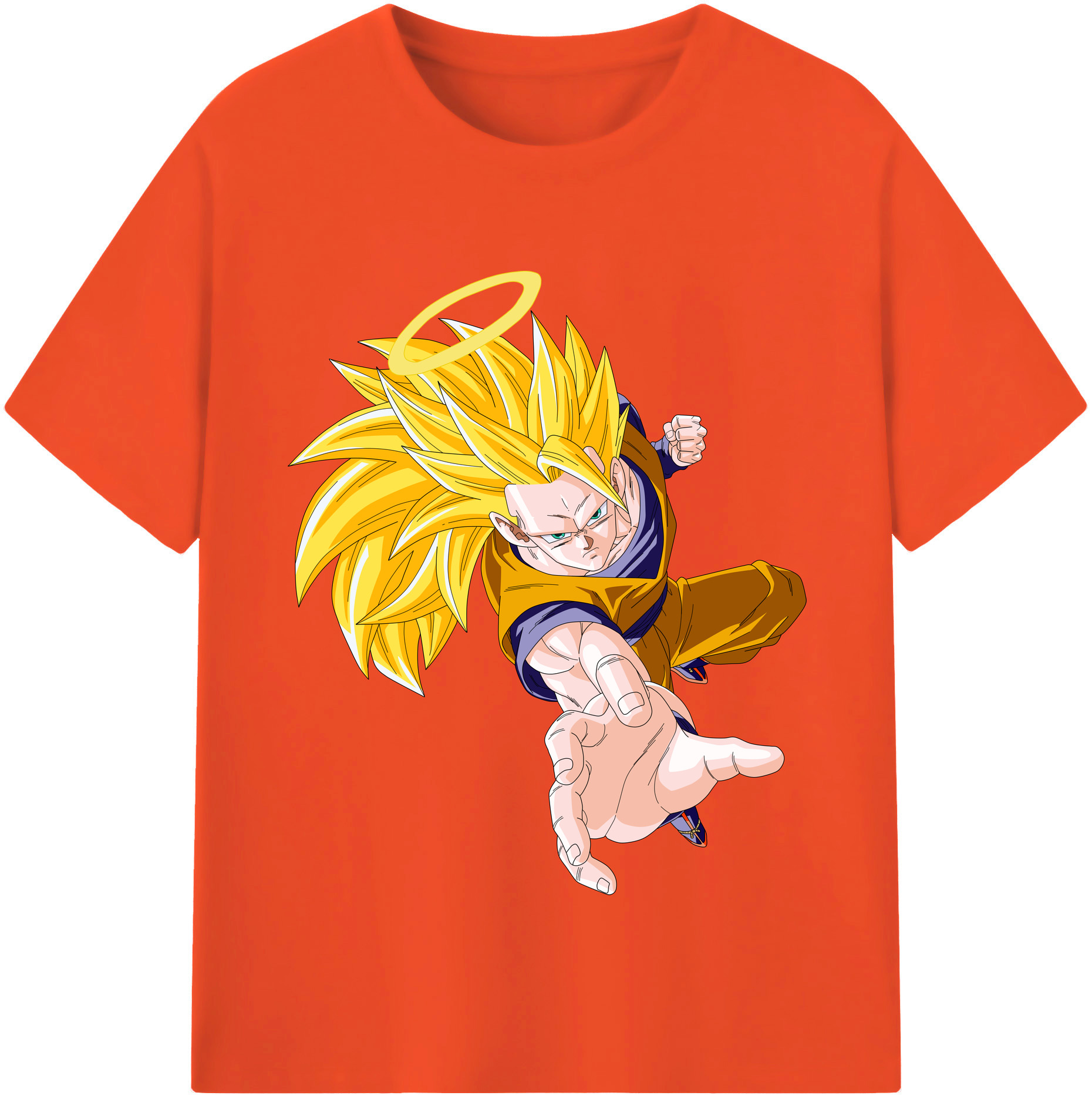 （画像用） ドラゴンボール 孫悟空（そん ごくう）Son Goku カカロット DRAGON BALL Kakarotto 綿100％半袖Tシャツ（フロントプリント）